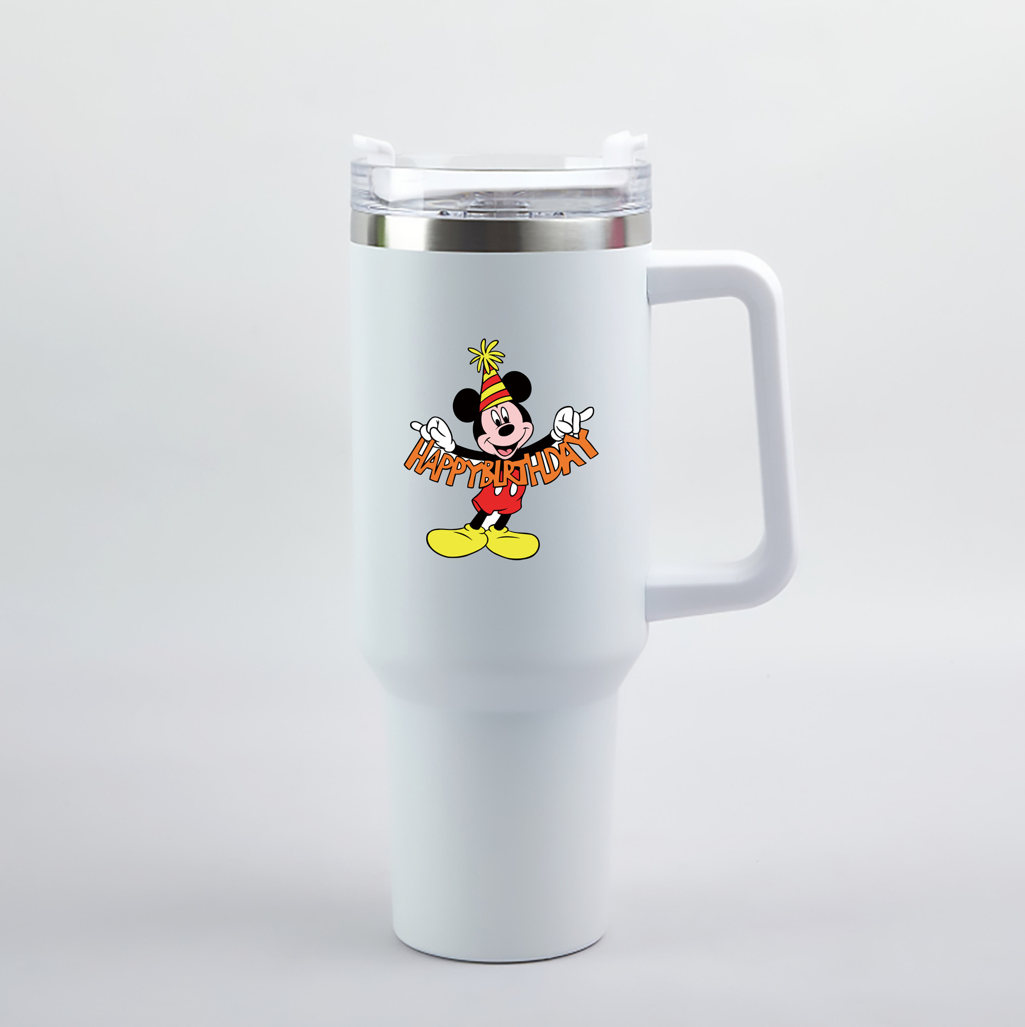 （画像用） ミッキーマウス Mickey Mouse 1200mL車用タンブラー（カラープリント）