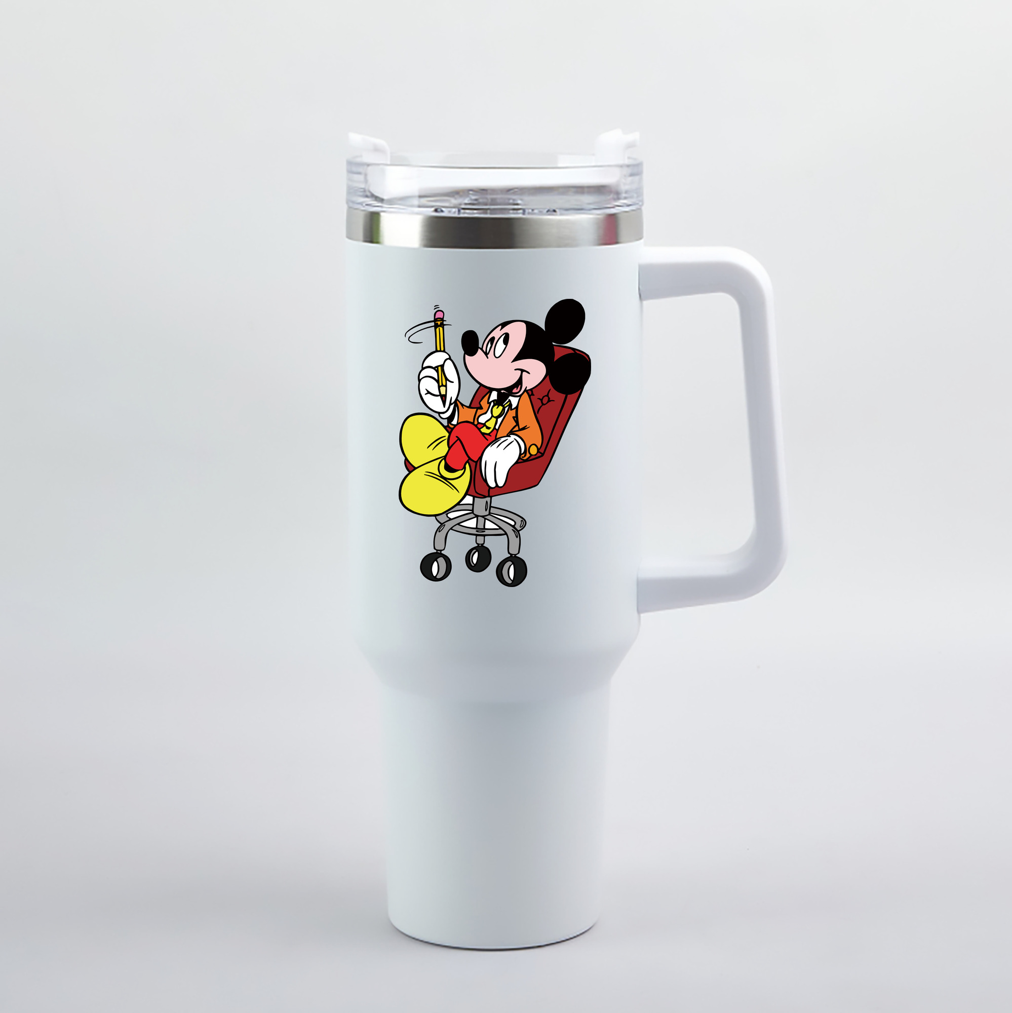 （画像用） ミッキーマウス Mickey Mouse 1200mL車用タンブラー（カラープリント）