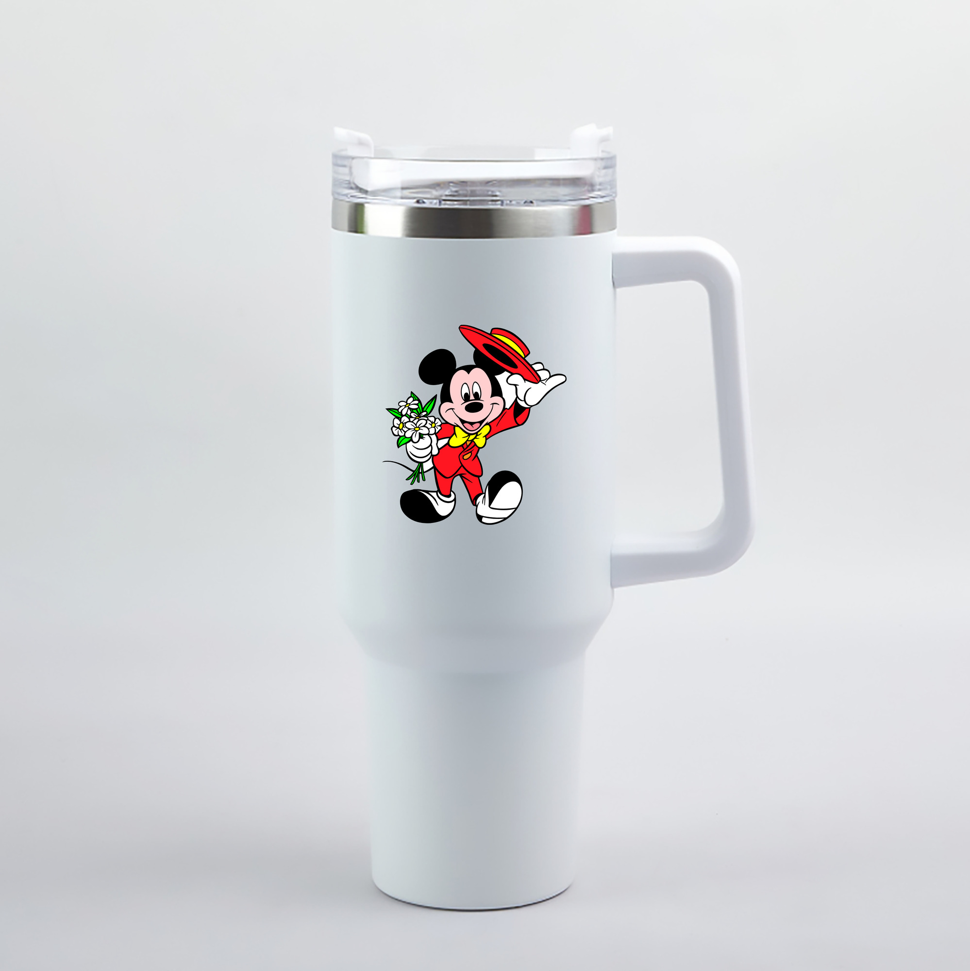 （画像用） ミッキーマウス Mickey Mouse 1200mL車用タンブラー（カラープリント）