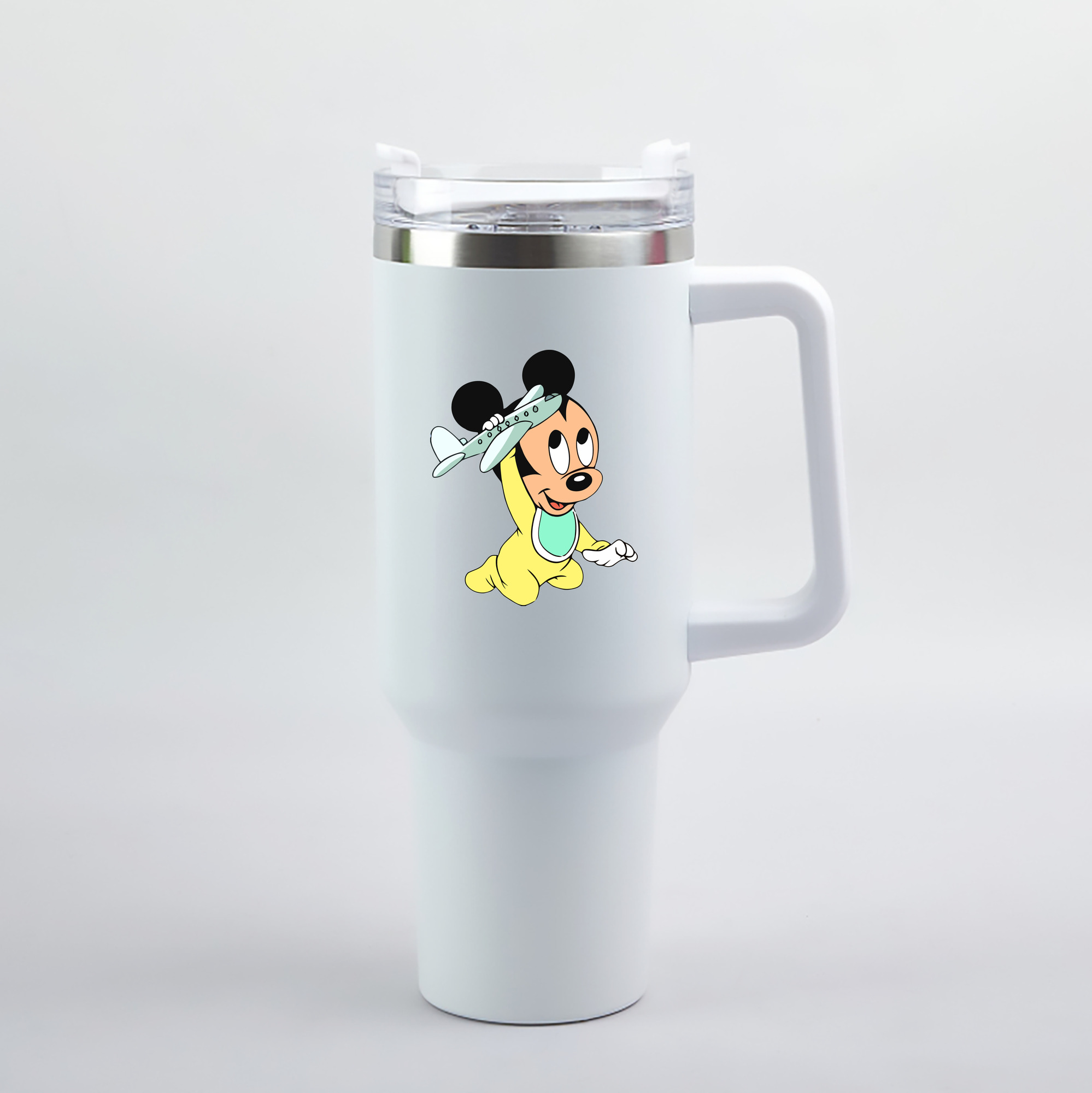 （画像用） ミッキーマウス Mickey Mouse 1200mL車用タンブラー（カラープリント）