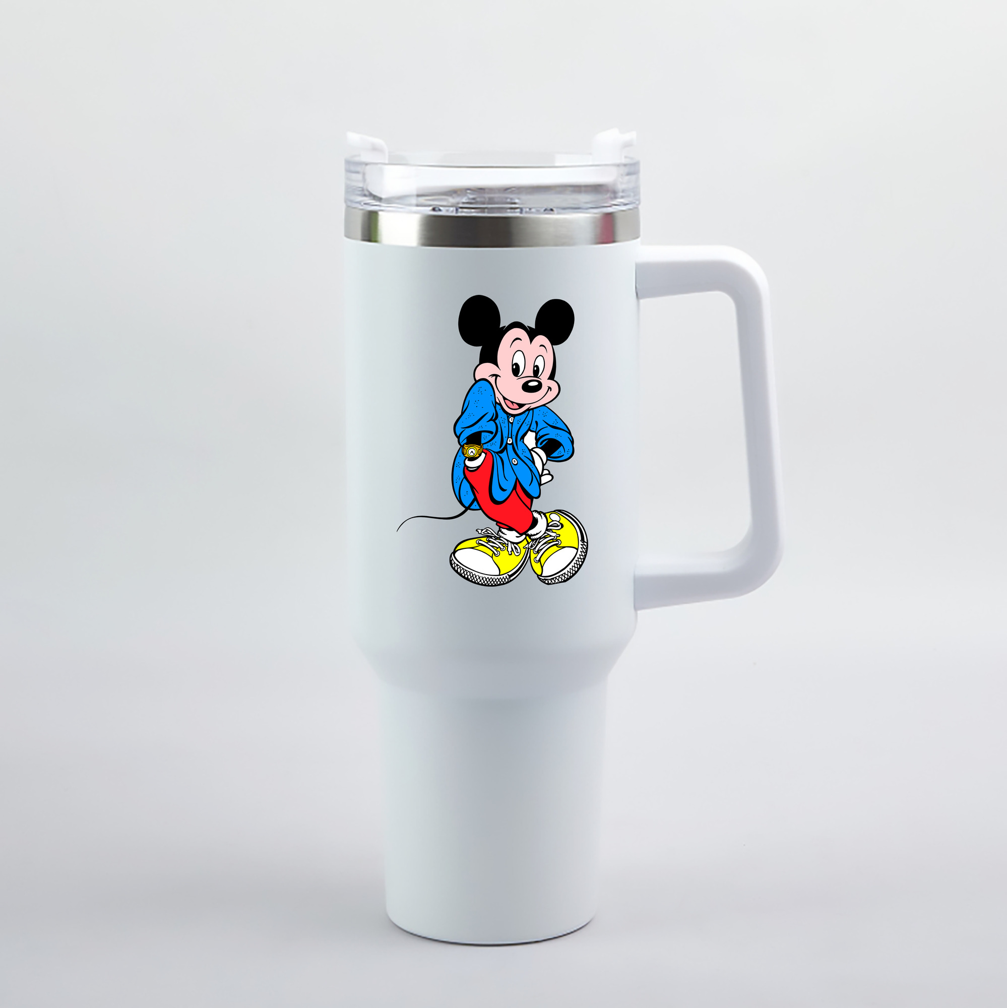 （画像用） ミッキーマウス Mickey Mouse 1200mL車用タンブラー（カラープリント）