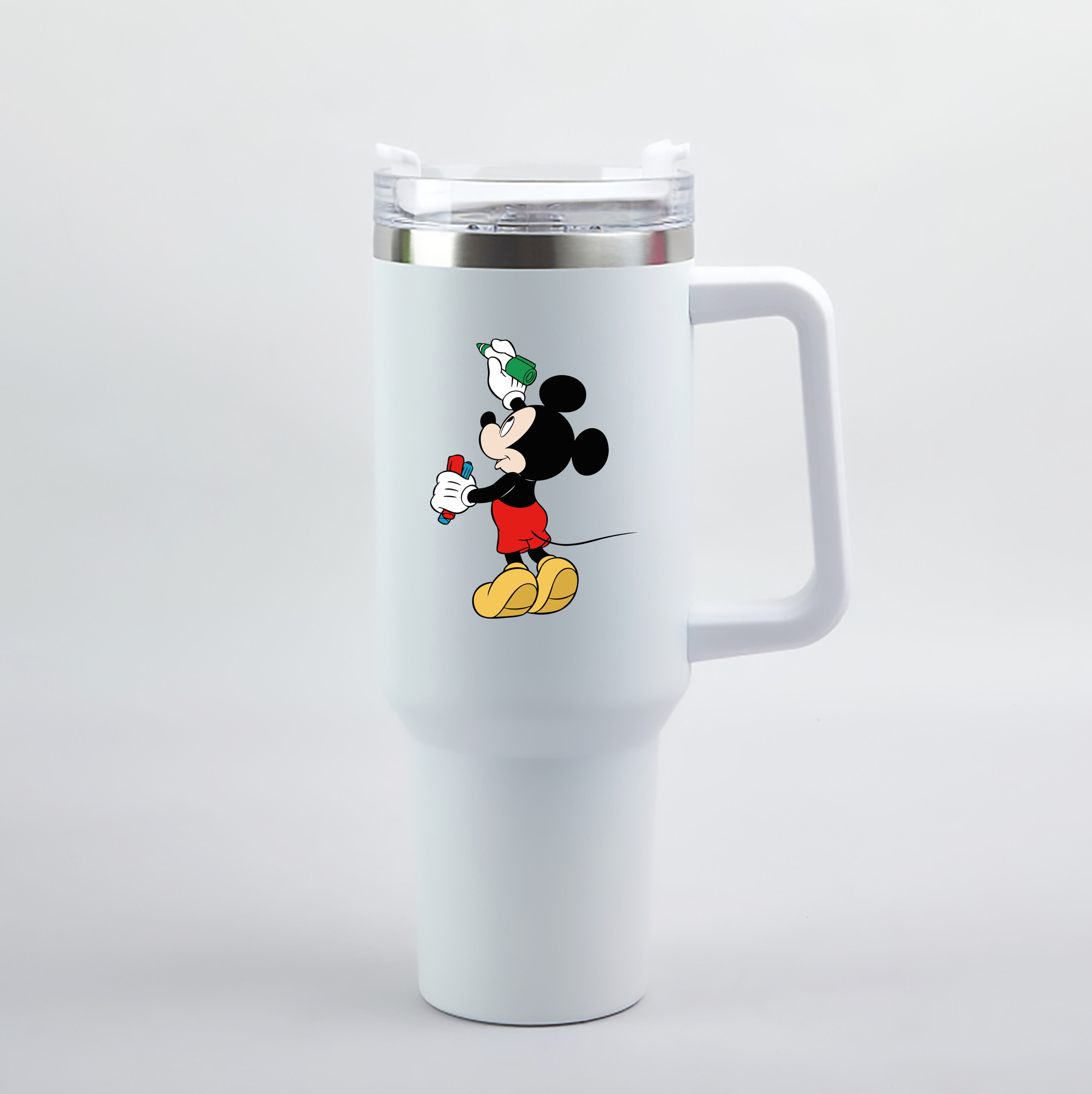 （画像用） ミッキーマウス Mickey Mouse 1200mL車用タンブラー（カラープリント）