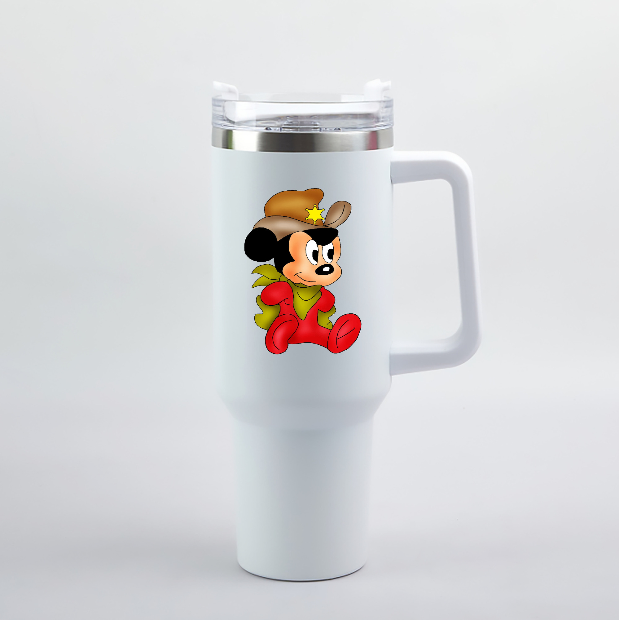（画像用） ミッキーマウス Mickey Mouse 1200mL車用タンブラー（カラープリント）