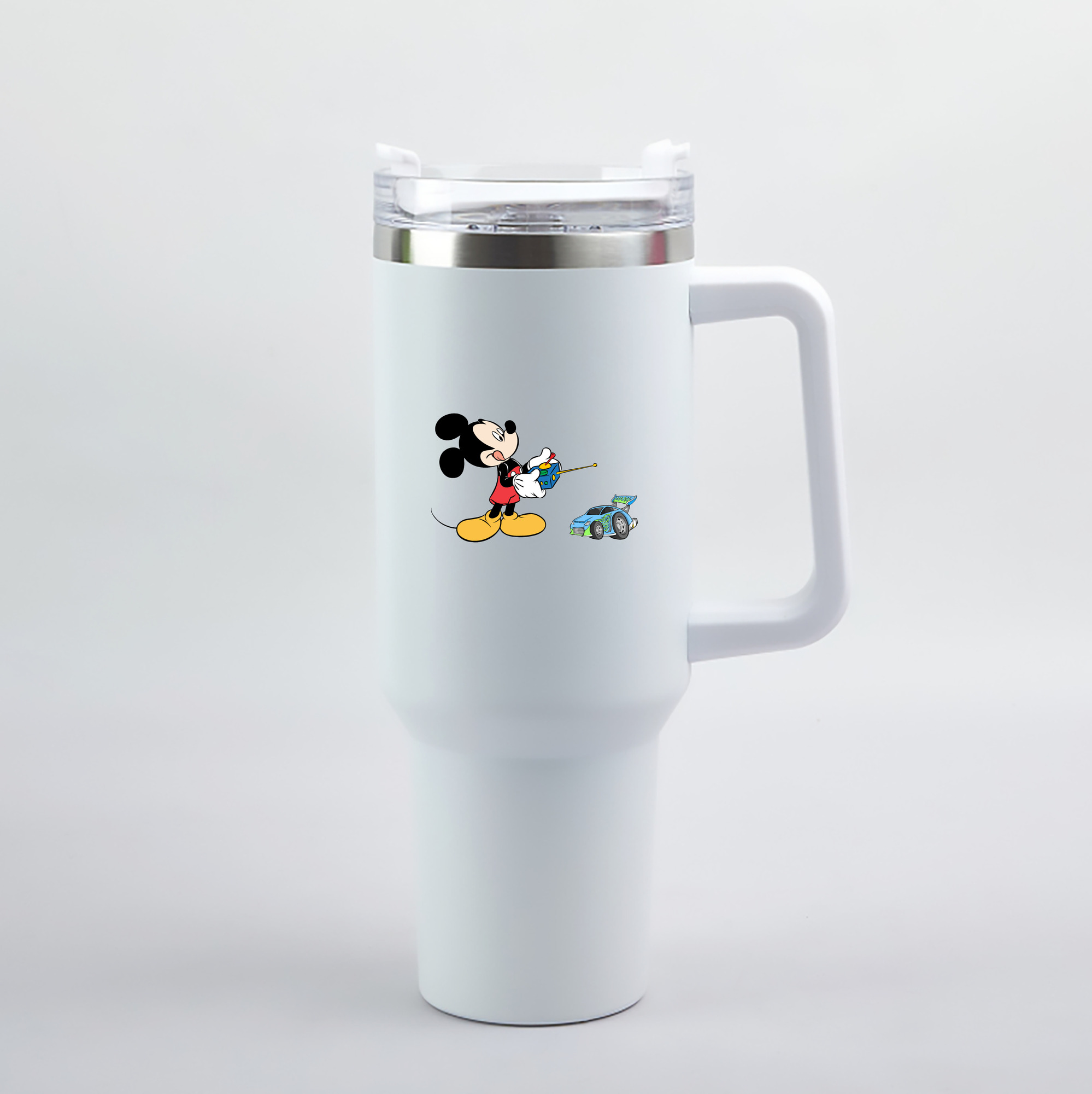 （画像用） ミッキーマウス Mickey Mouse 1200mL車用タンブラー（カラープリント）