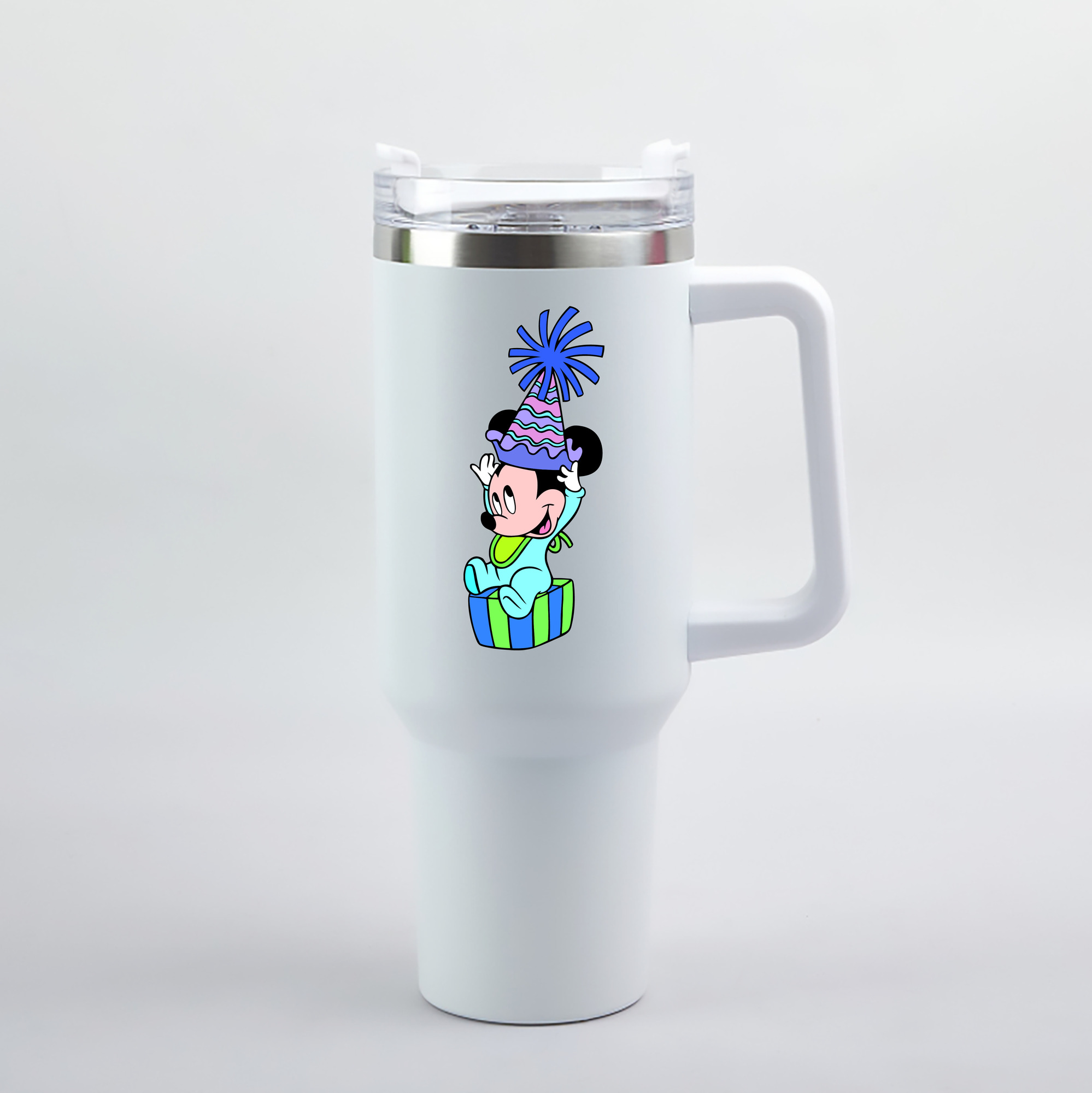 （画像用） ミッキーマウス Mickey Mouse 1200mL車用タンブラー（カラープリント）