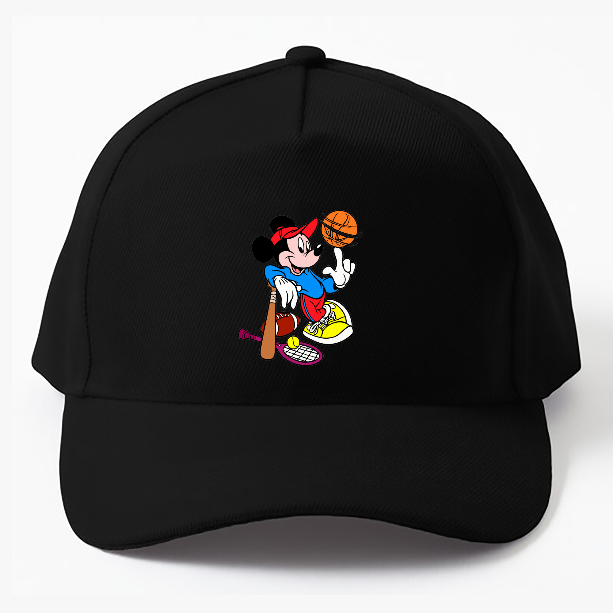 （画像用） ミッキーマウス Mickey Mouse ベースボールキャップ 綿100％ 男女兼用 帽子 スポーツ