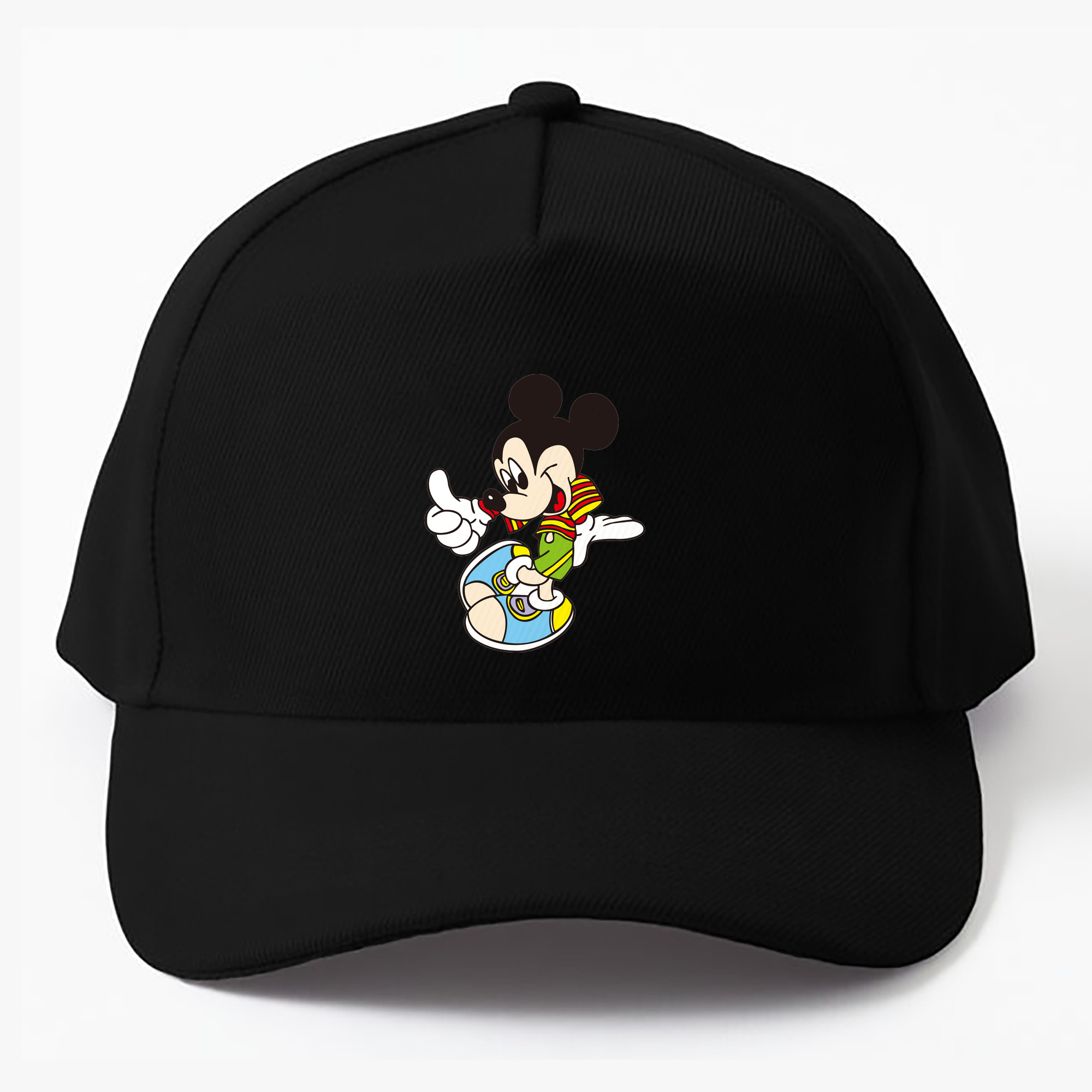 （画像用） ミッキーマウス Mickey Mouse ベースボールキャップ 綿100％ 男女兼用 帽子 スポーツ
