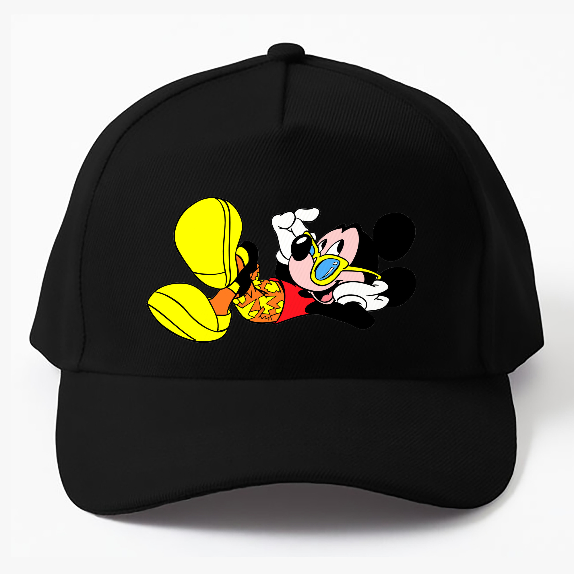 （画像用） ミッキーマウス Mickey Mouse ベースボールキャップ 綿100％ 男女兼用 帽子 スポーツ