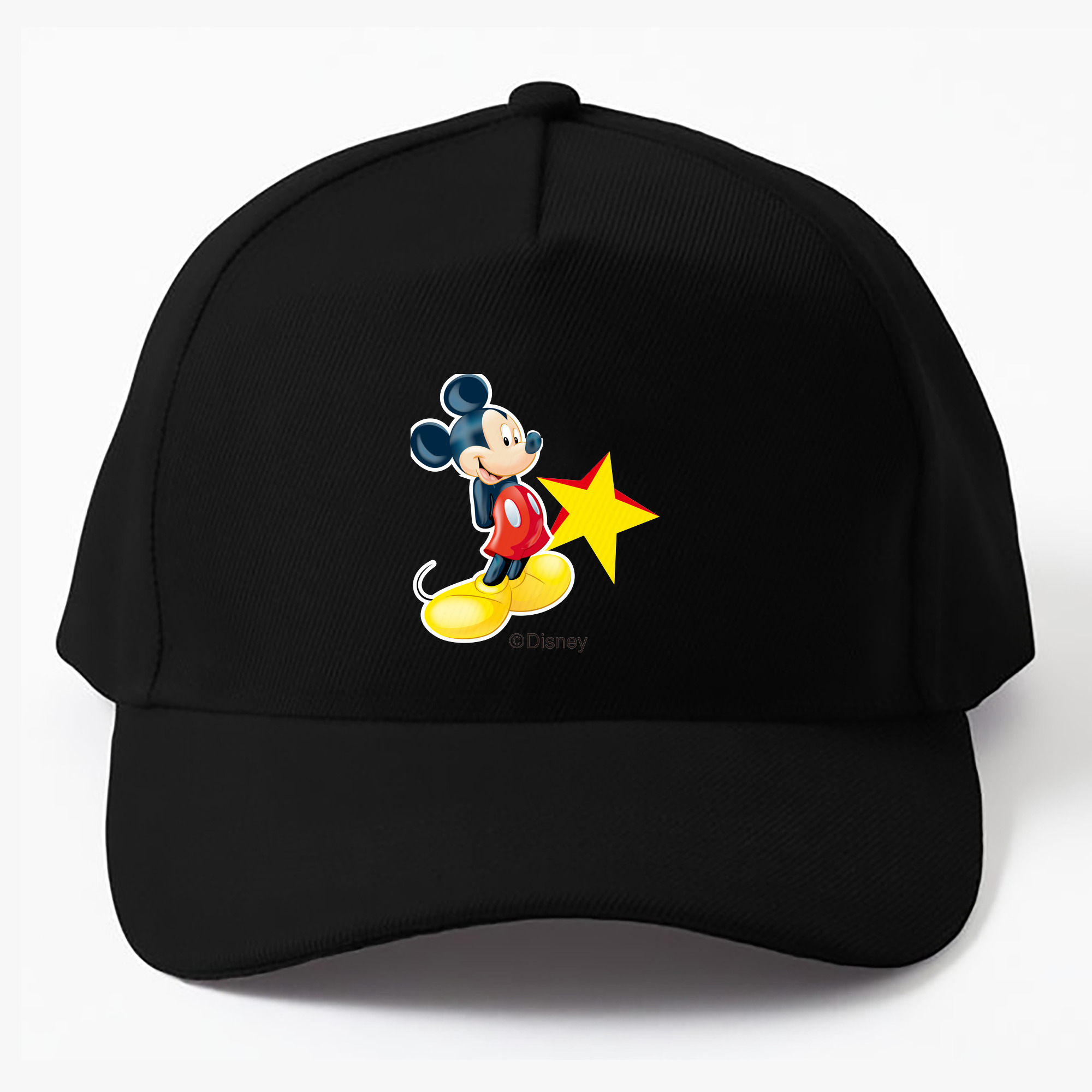 （画像用） ミッキーマウス Mickey Mouse ベースボールキャップ 綿100％ 男女兼用 帽子 スポーツ