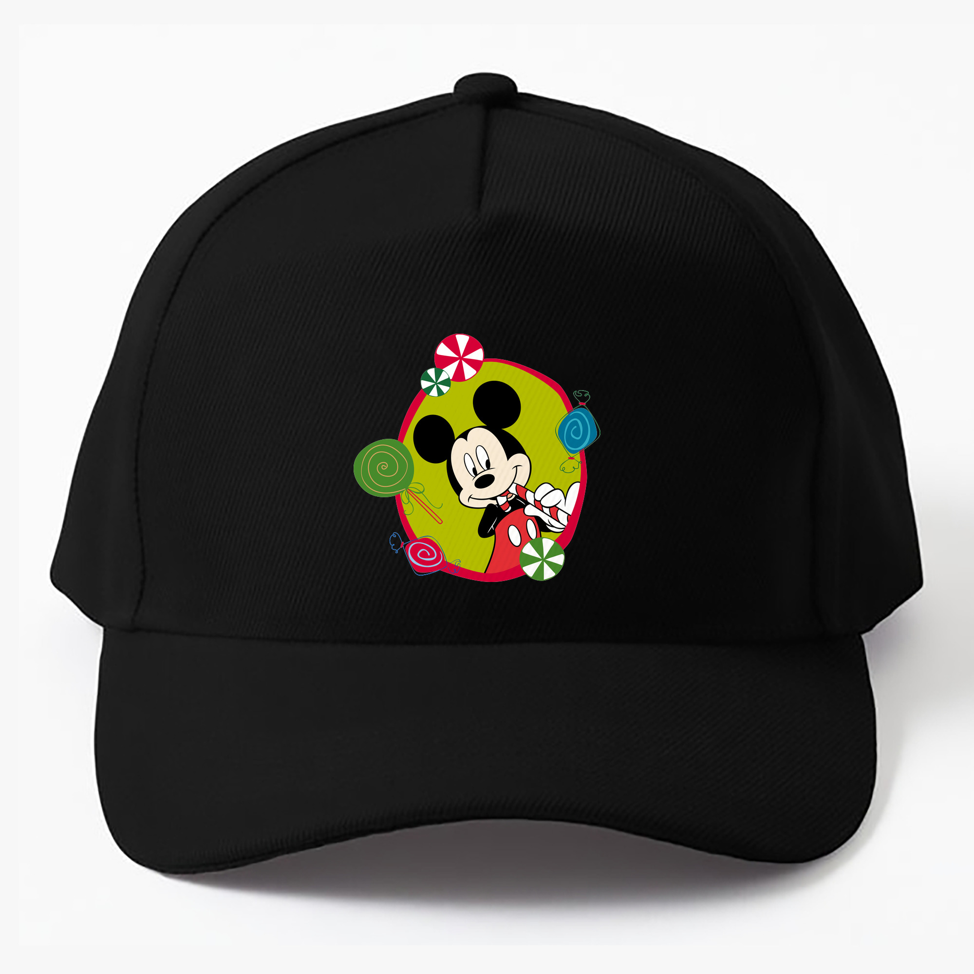 （画像用） ミッキーマウス Mickey Mouse ベースボールキャップ 綿100％ 男女兼用 帽子 スポーツ
