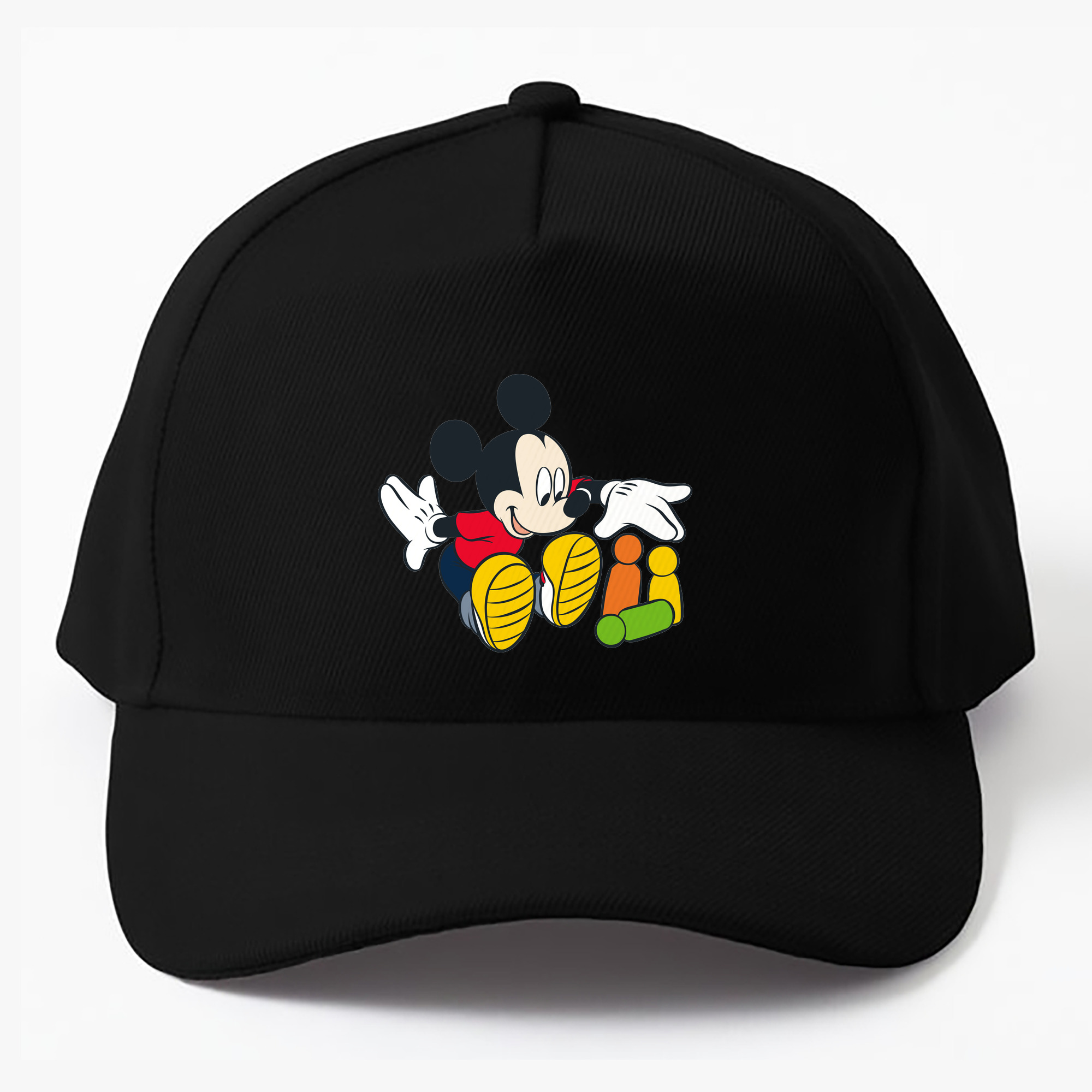 （画像用） ミッキーマウス Mickey Mouse ベースボールキャップ 綿100％ 男女兼用 帽子 スポーツ