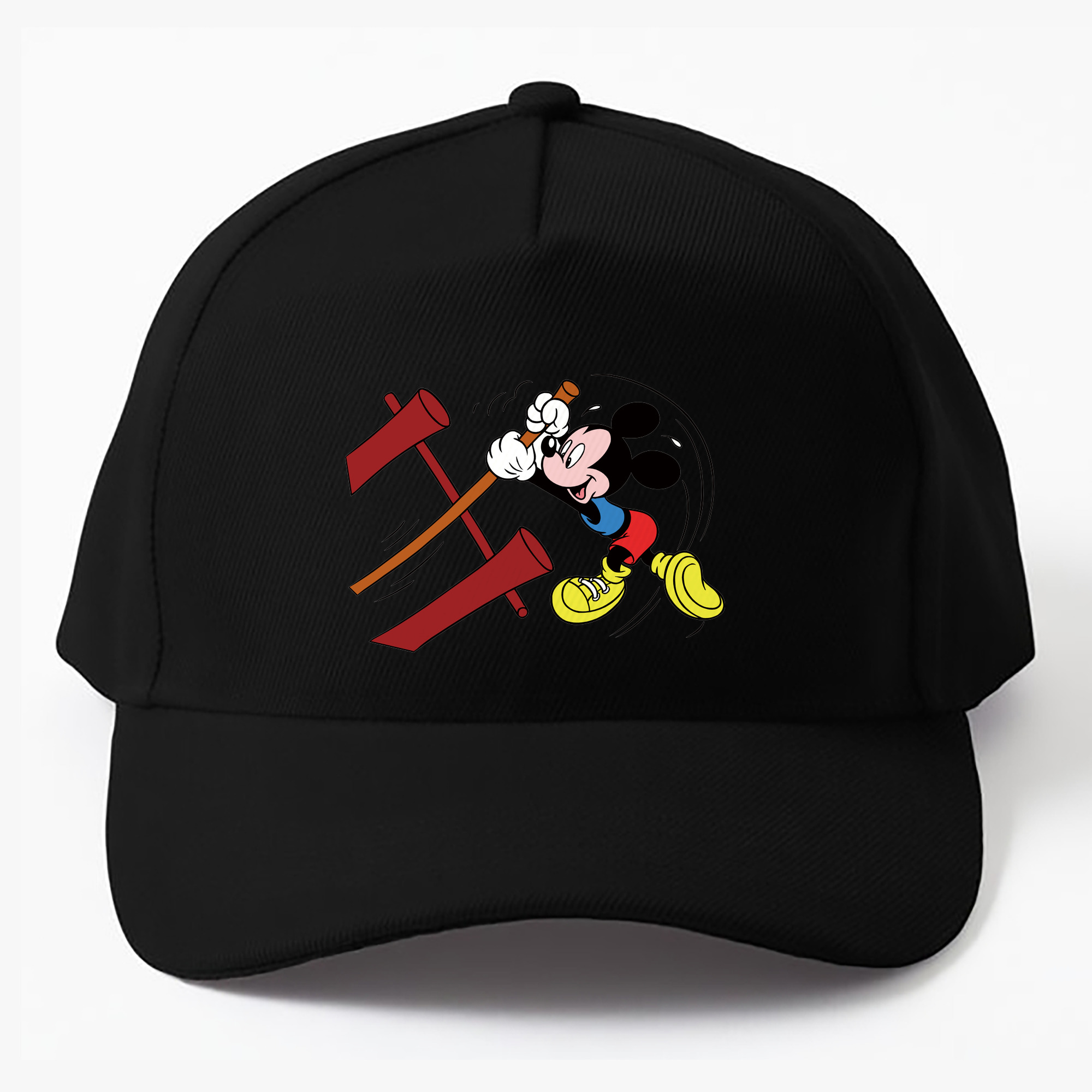 （画像用） ミッキーマウス Mickey Mouse ベースボールキャップ 綿100％ 男女兼用 帽子 スポーツ
