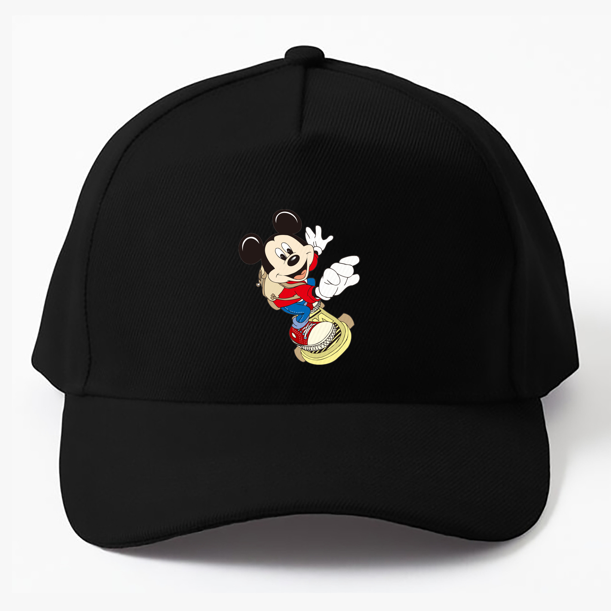 （画像用） ミッキーマウス Mickey Mouse ベースボールキャップ 綿100％ 男女兼用 帽子 スポーツ