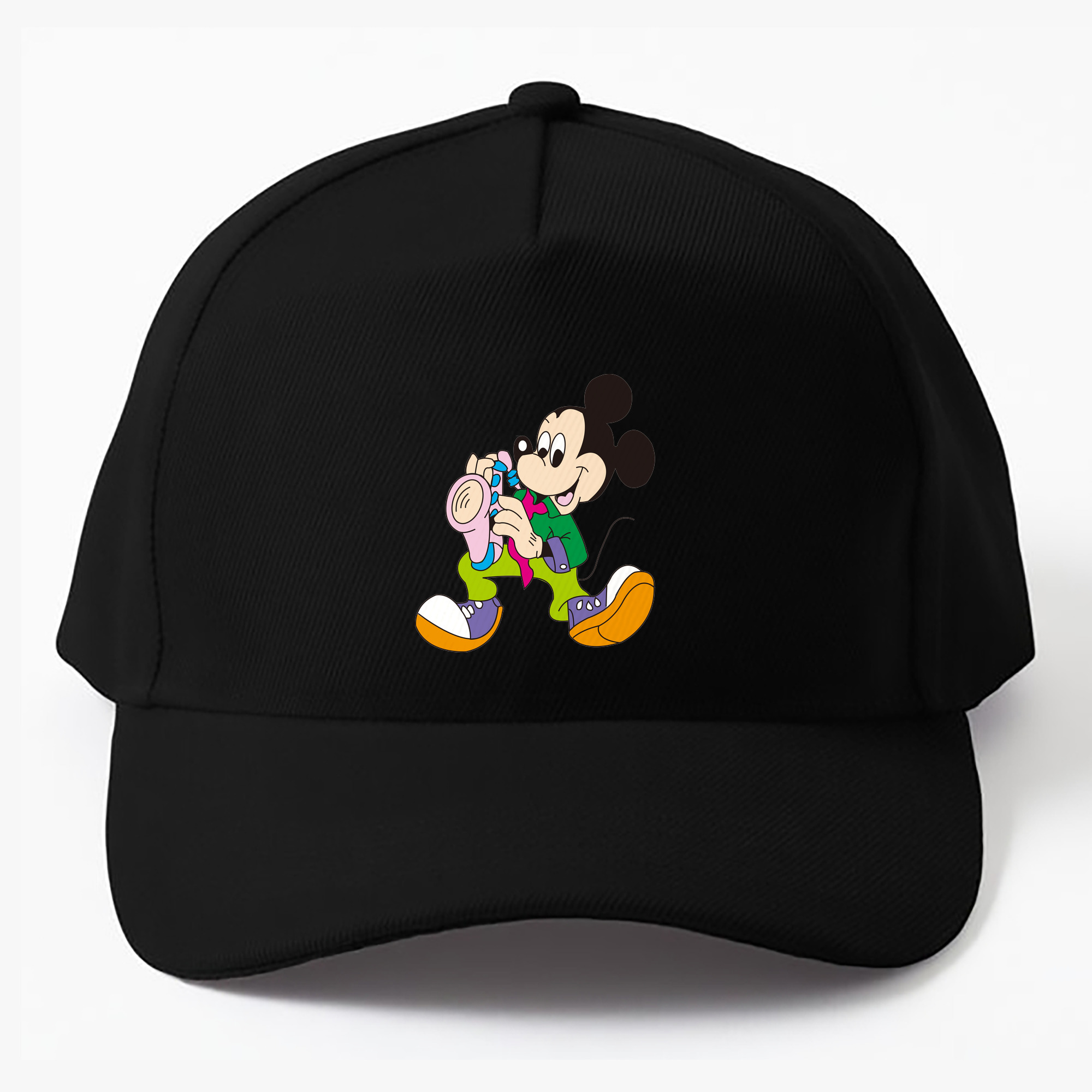 （画像用） ミッキーマウス Mickey Mouse ベースボールキャップ 綿100％ 男女兼用 帽子 スポーツ