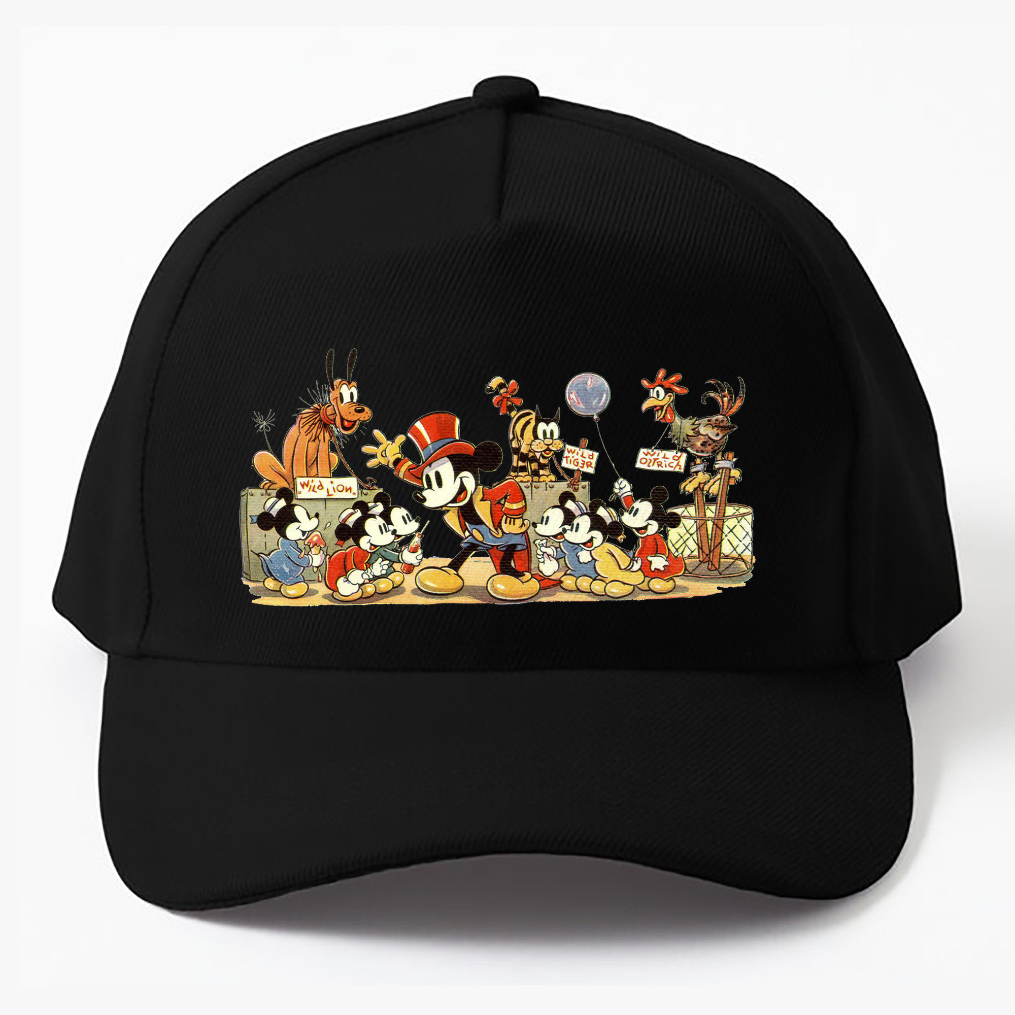 （画像用） ミッキーマウス Mickey Mouse ベースボールキャップ 綿100％ 男女兼用 帽子 スポーツ