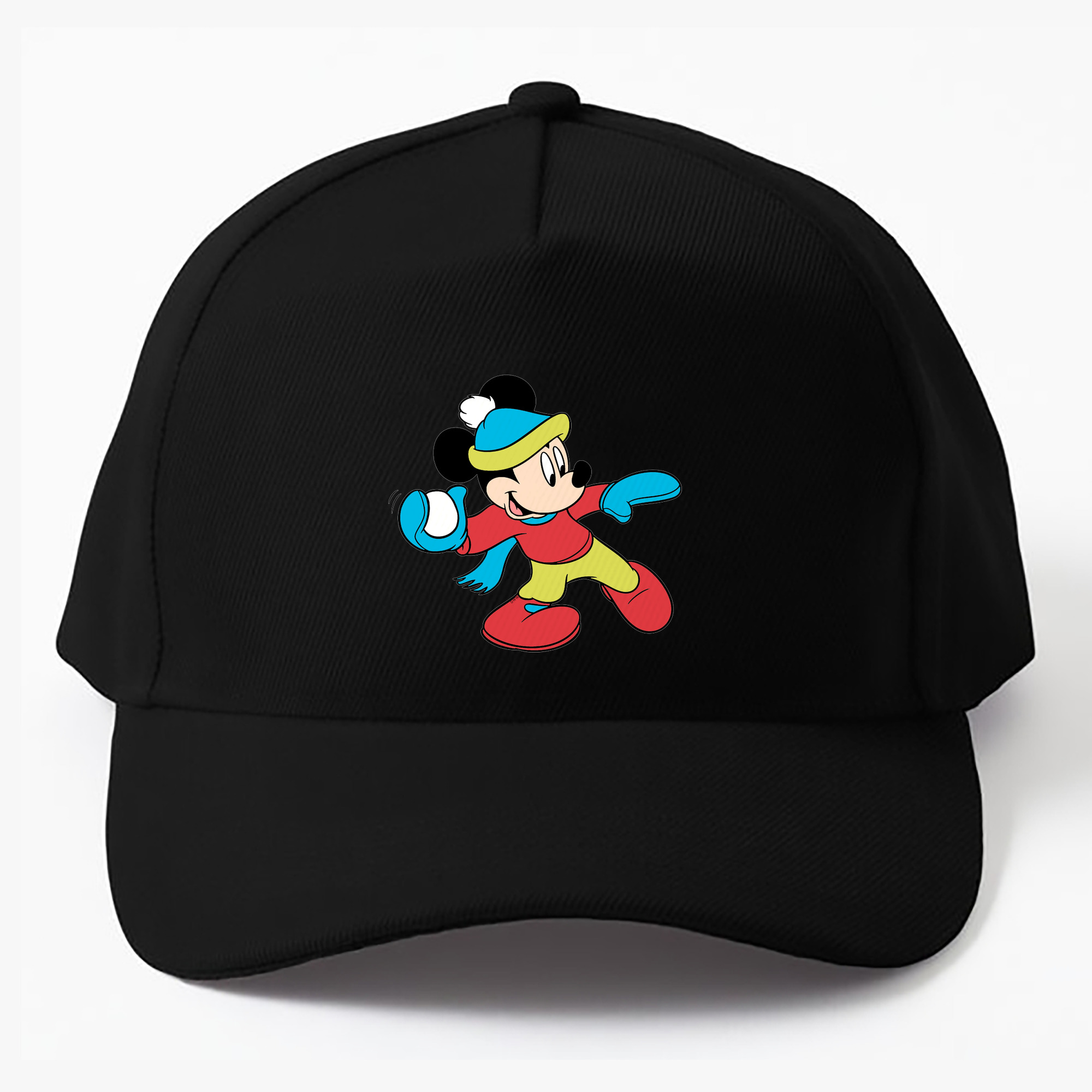 （画像用） ミッキーマウス Mickey Mouse ベースボールキャップ 綿100％ 男女兼用 帽子 スポーツ