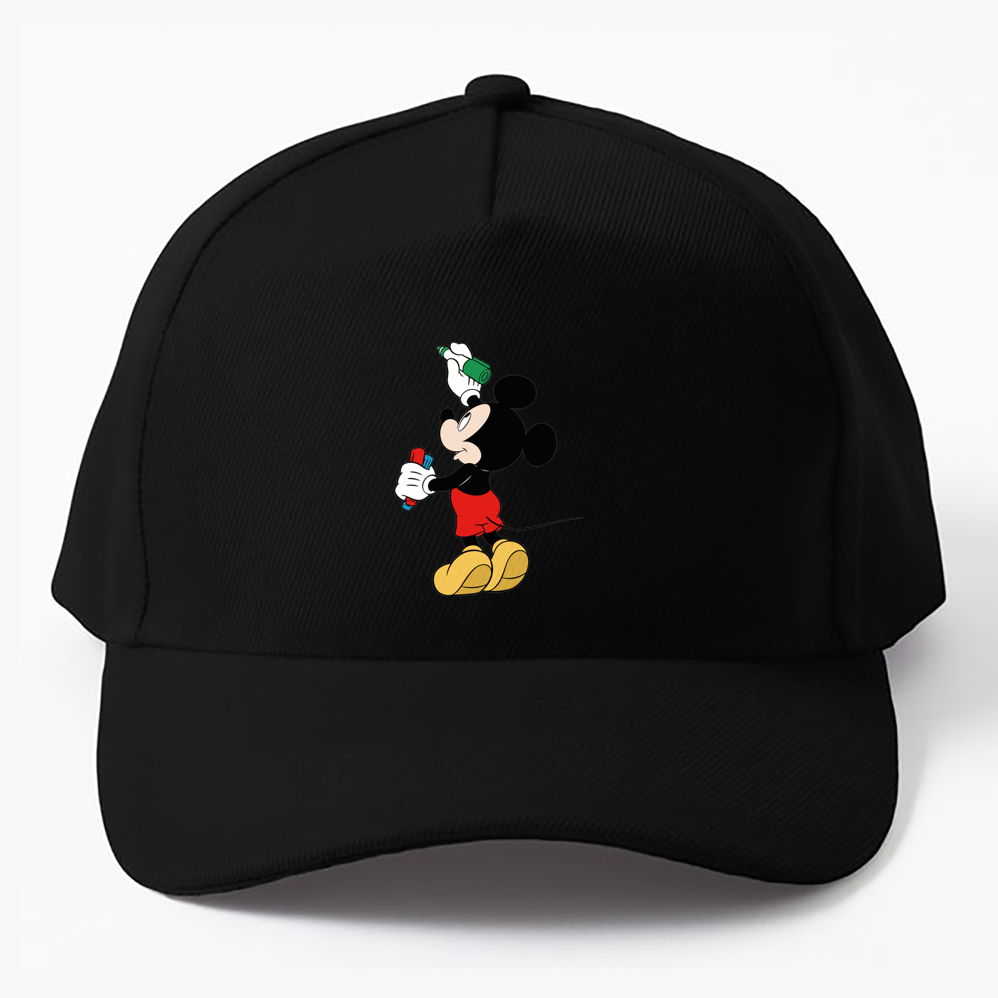 （画像用） ミッキーマウス Mickey Mouse ベースボールキャップ 綿100％ 男女兼用 帽子 スポーツ