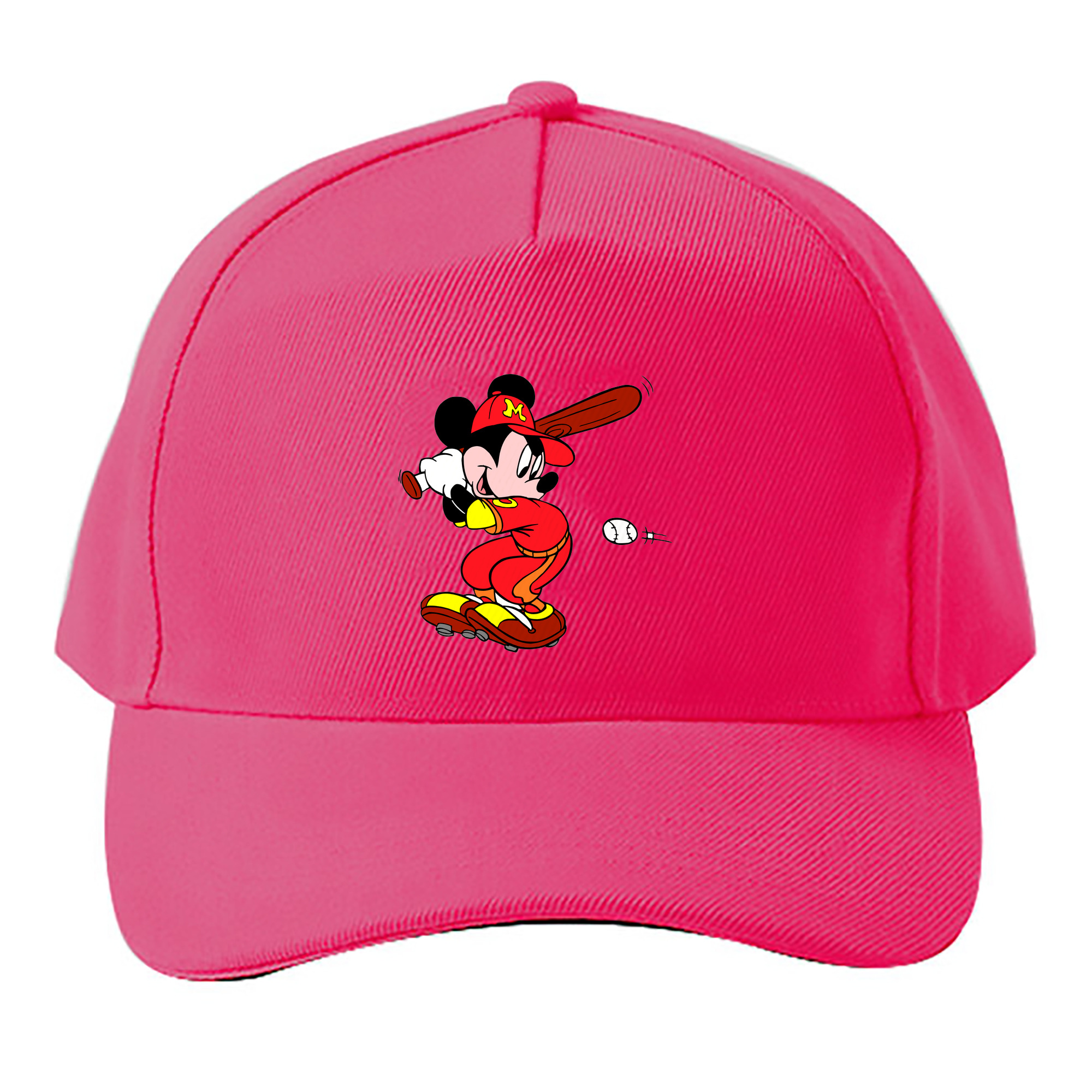 （画像用） ミッキーマウス Mickey Mouse ベースボールキャップ 綿100％ 男女兼用 帽子 スポーツ