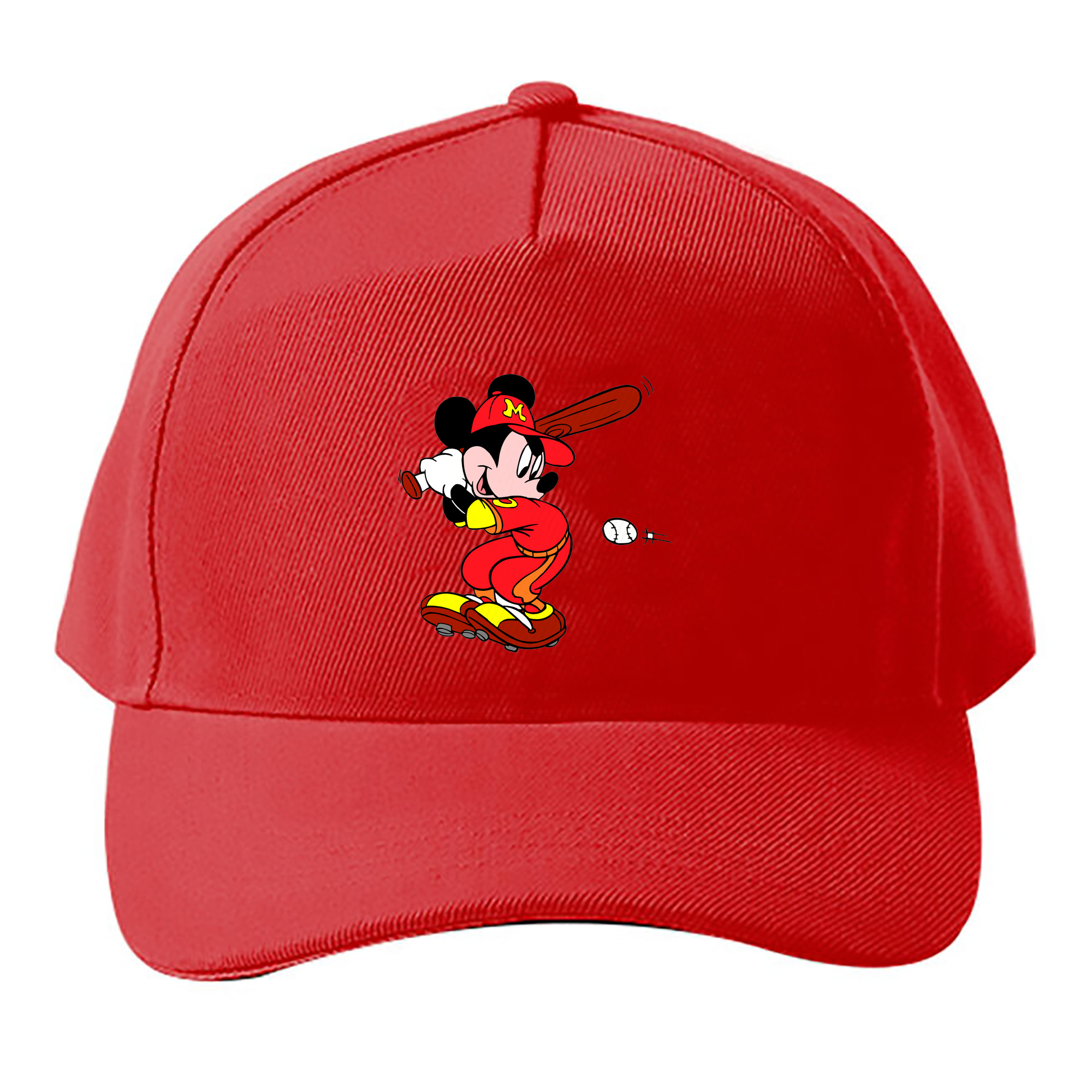 （画像用） ミッキーマウス Mickey Mouse ベースボールキャップ 綿100％ 男女兼用 帽子 スポーツ