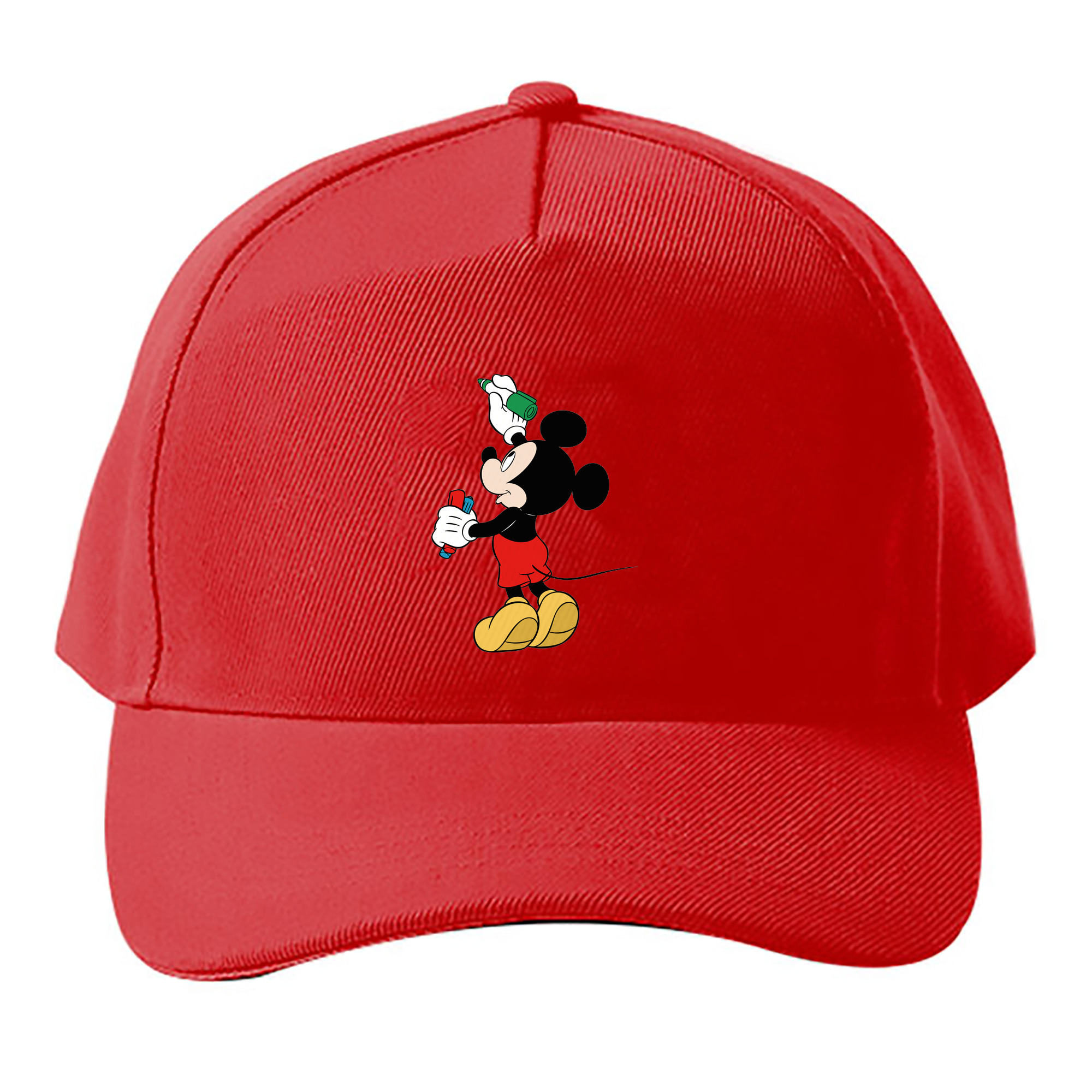 （画像用） ミッキーマウス Mickey Mouse ベースボールキャップ 綿100％ 男女兼用 帽子 スポーツ