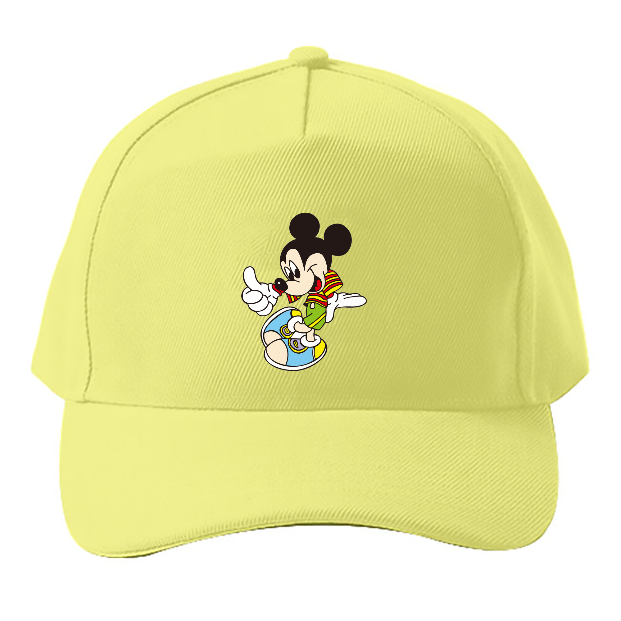 （画像用） ミッキーマウス Mickey Mouse ベースボールキャップ 綿100％ 男女兼用 帽子 スポーツ