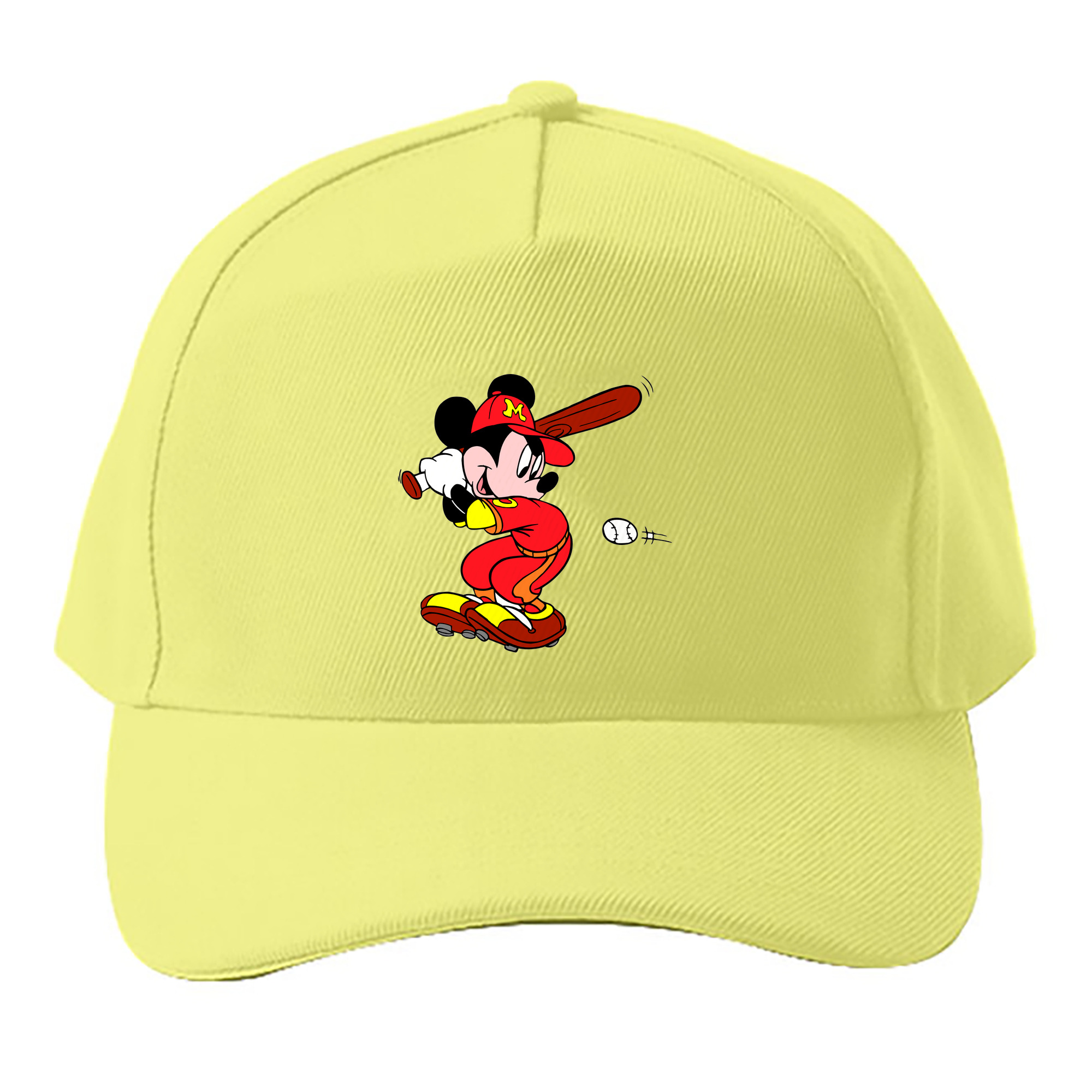（画像用） ミッキーマウス Mickey Mouse ベースボールキャップ 綿100％ 男女兼用 帽子 スポーツ