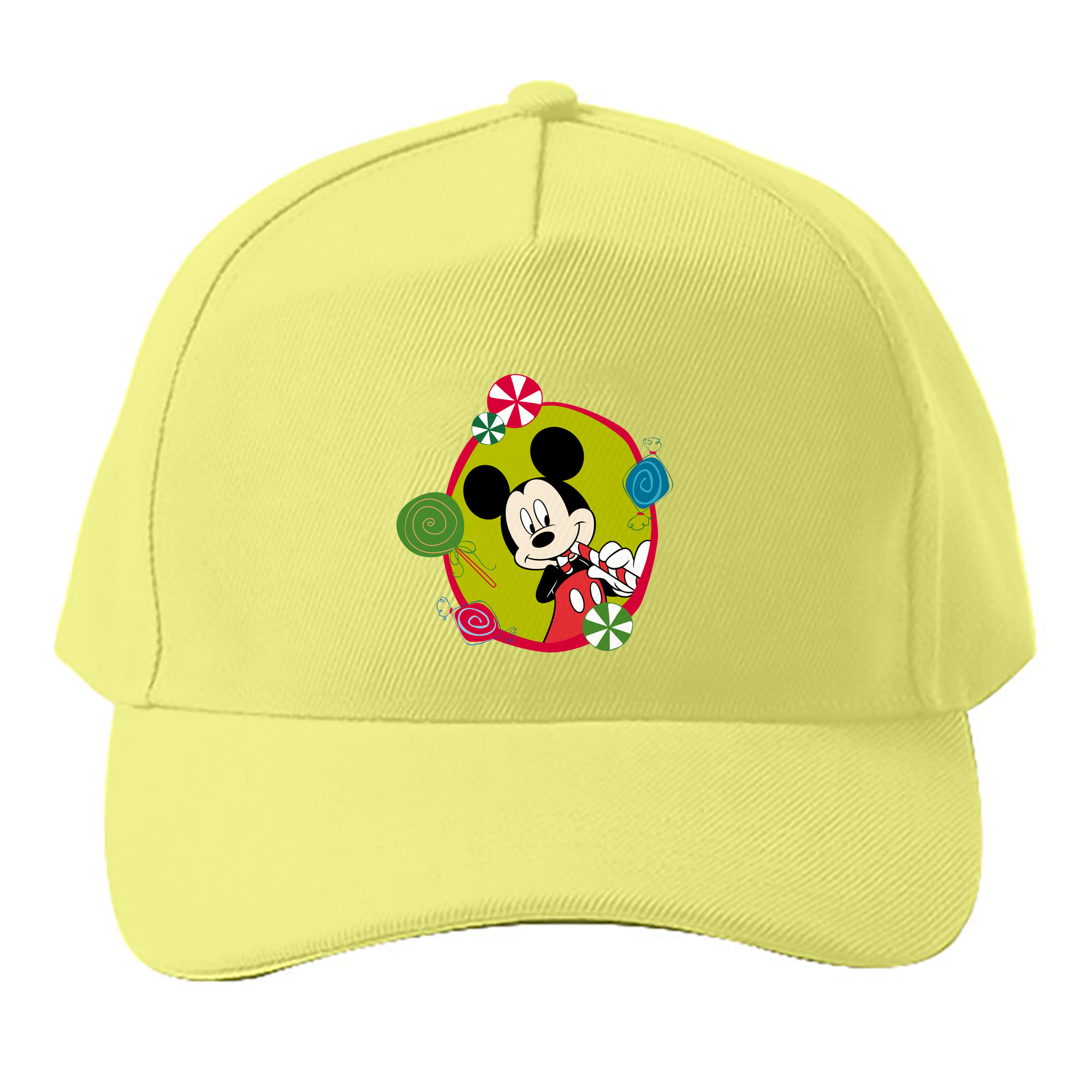 （画像用） ミッキーマウス Mickey Mouse ベースボールキャップ 綿100％ 男女兼用 帽子 スポーツ