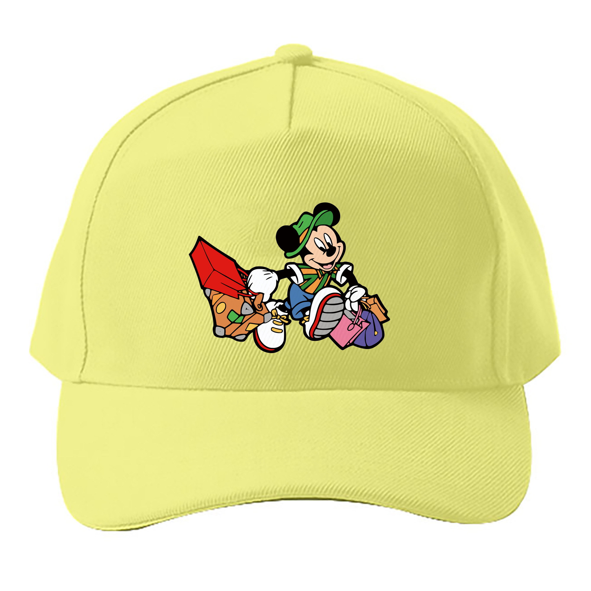 （画像用） ミッキーマウス Mickey Mouse ベースボールキャップ 綿100％ 男女兼用 帽子 スポーツ