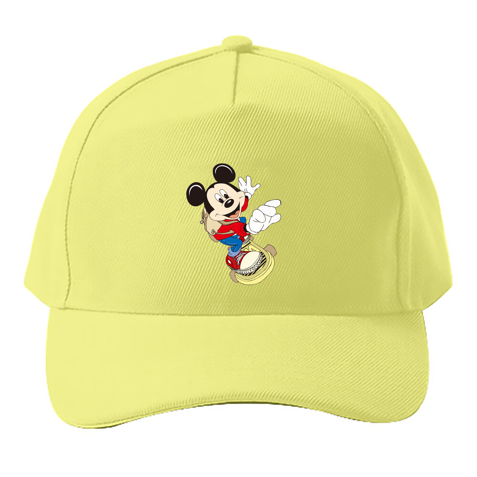 （画像用） ミッキーマウス Mickey Mouse ベースボールキャップ 綿100％ 男女兼用 帽子 スポーツ
