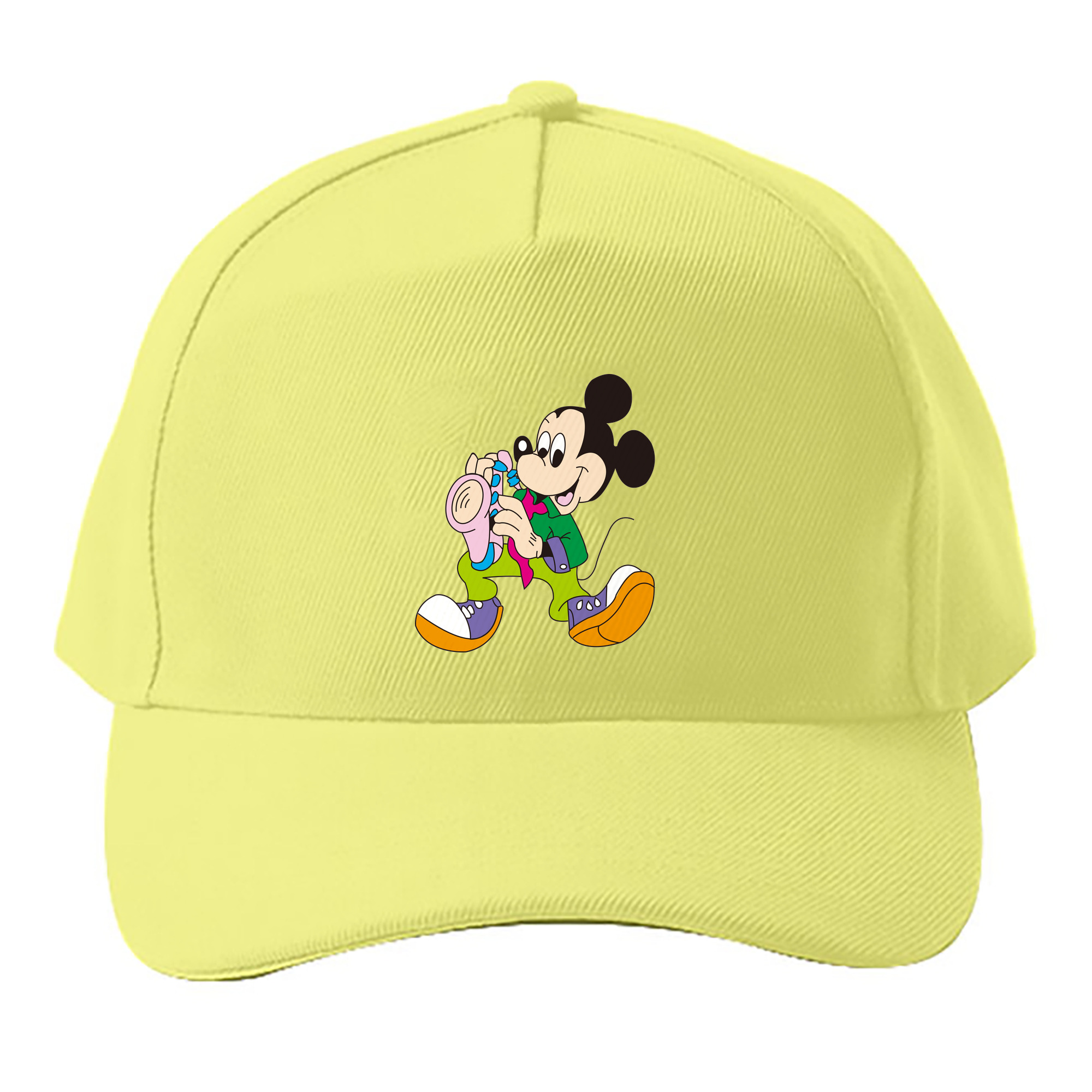 （画像用） ミッキーマウス Mickey Mouse ベースボールキャップ 綿100％ 男女兼用 帽子 スポーツ