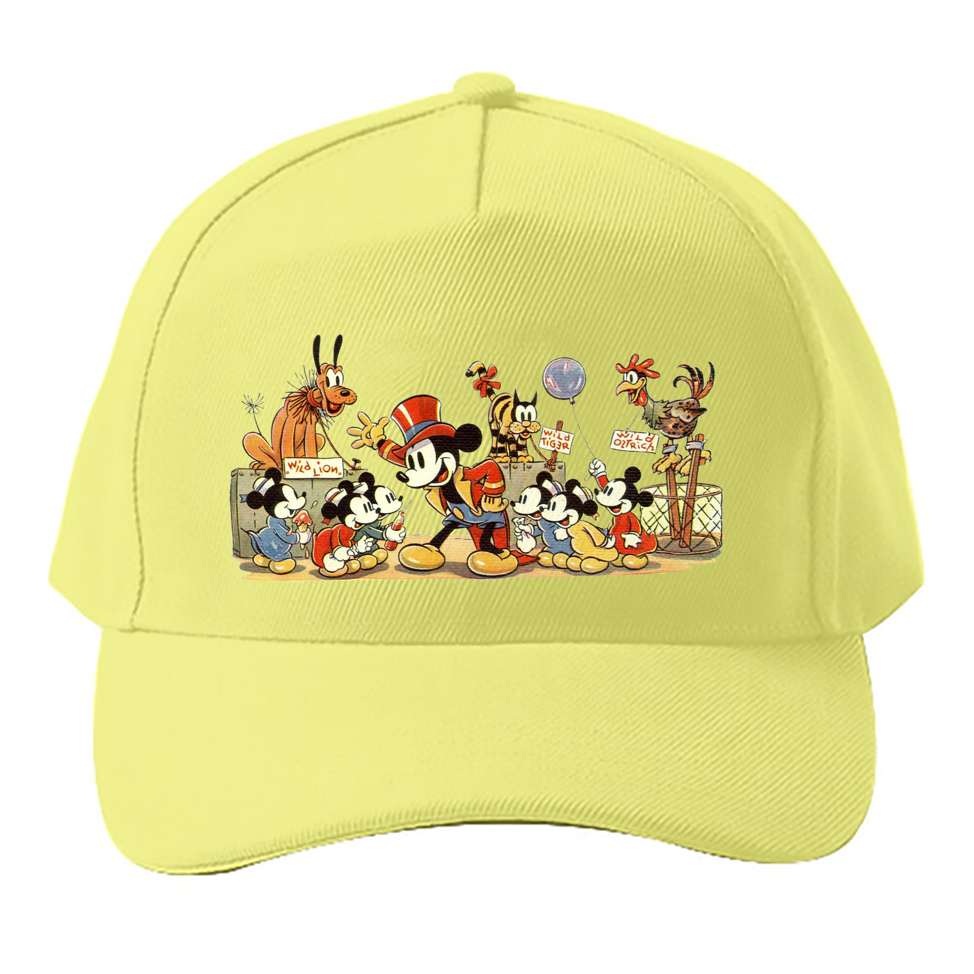 （画像用） ミッキーマウス Mickey Mouse ベースボールキャップ 綿100％ 男女兼用 帽子 スポーツ
