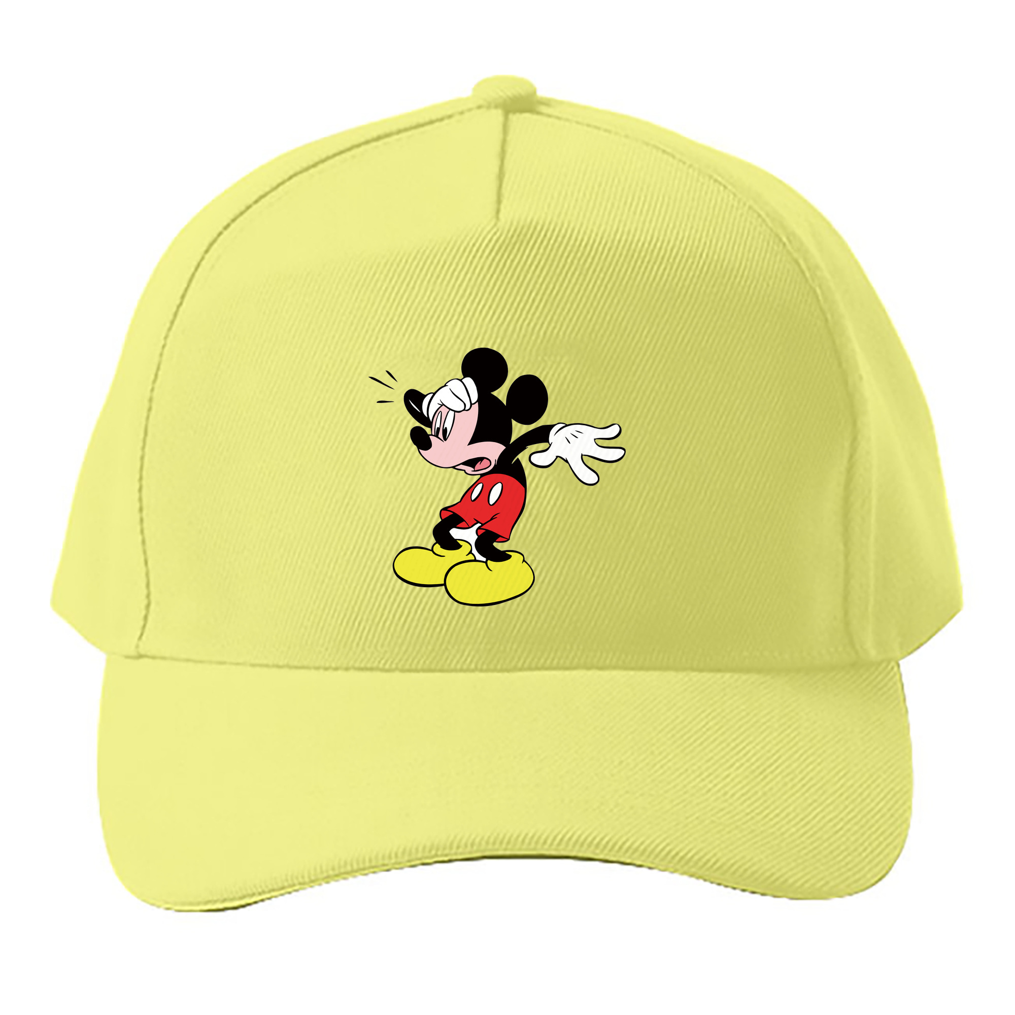 （画像用） ミッキーマウス Mickey Mouse ベースボールキャップ 綿100％ 男女兼用 帽子 スポーツ