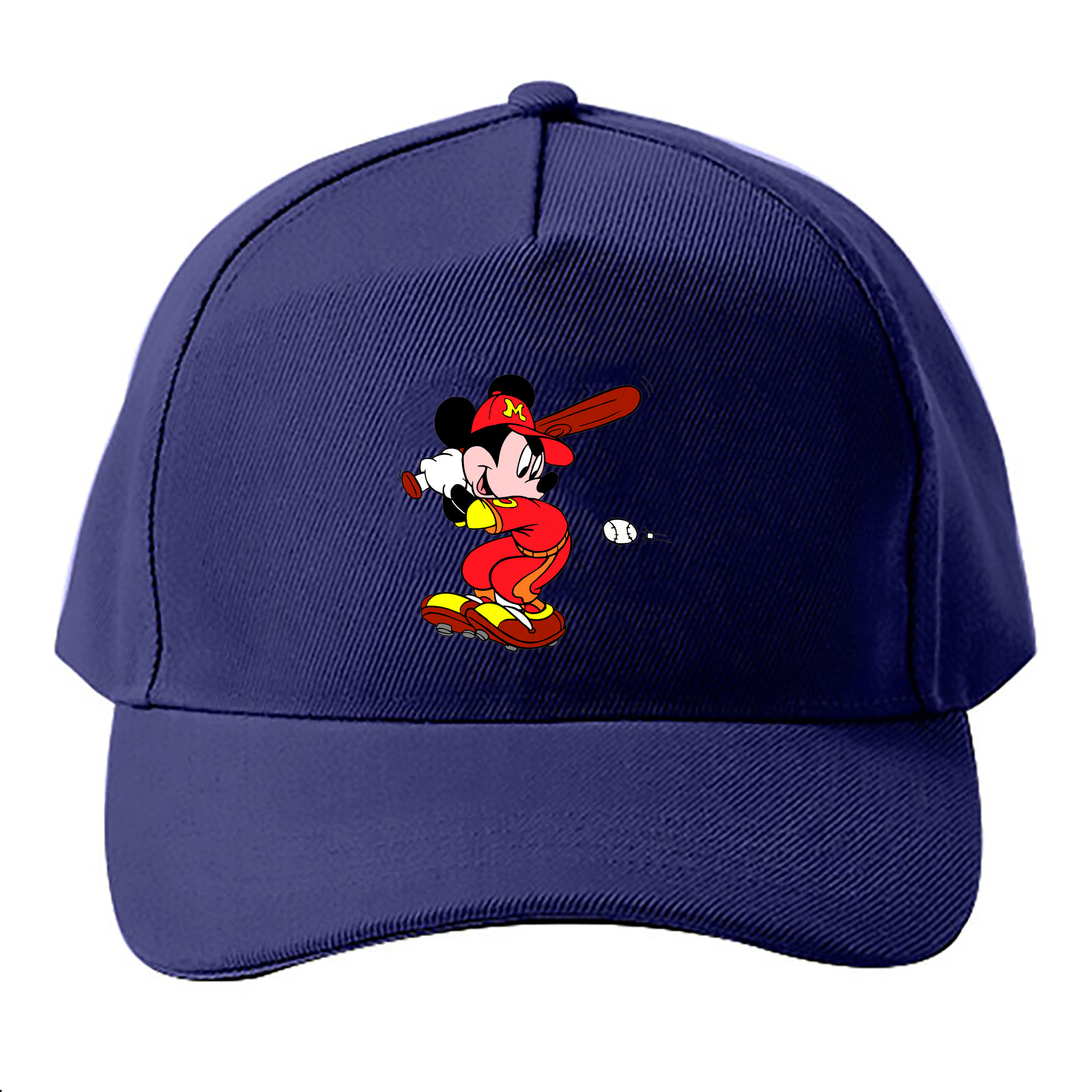 （画像用） ミッキーマウス Mickey Mouse ベースボールキャップ 綿100％ 男女兼用 帽子 スポーツ