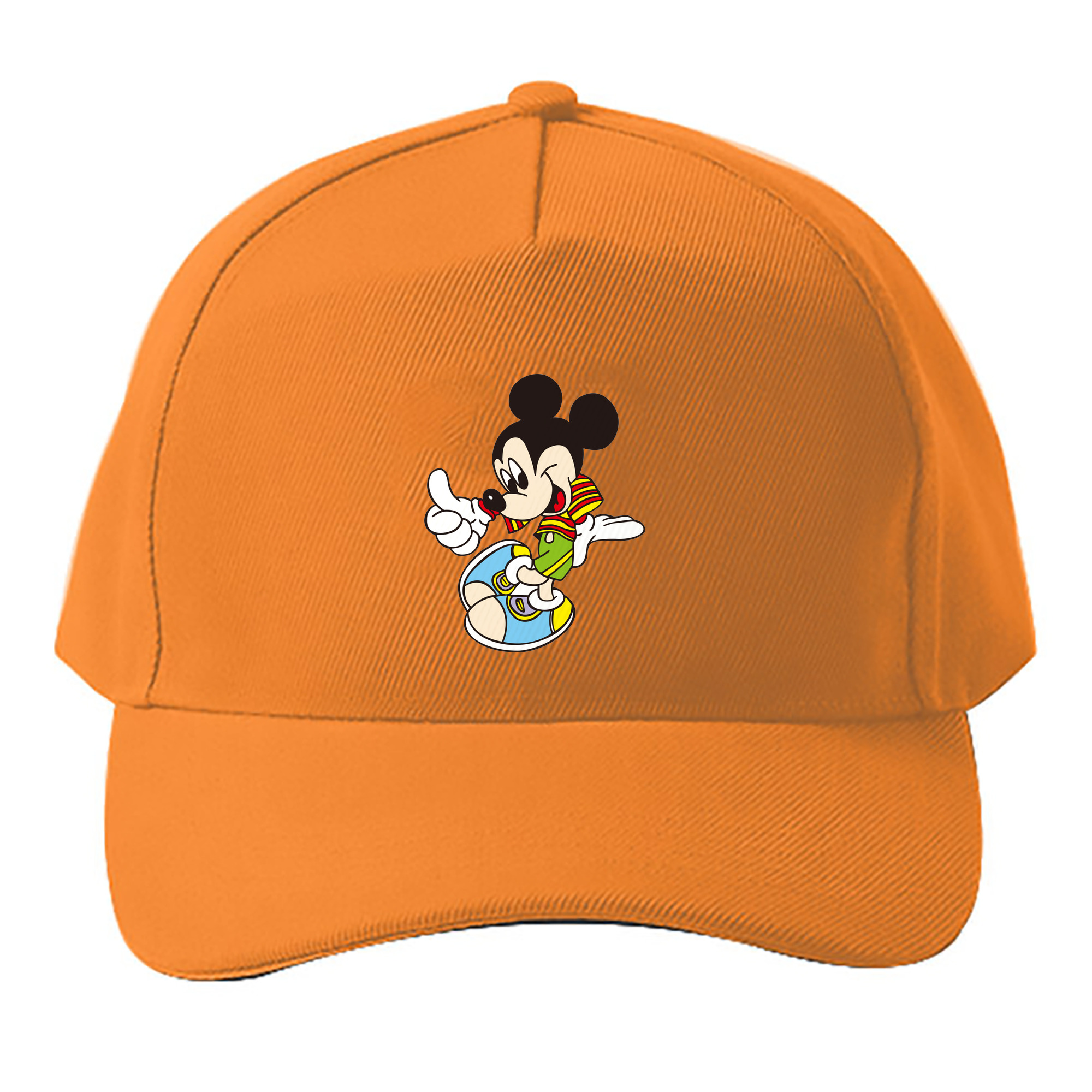 （画像用） ミッキーマウス Mickey Mouse ベースボールキャップ 綿100％ 男女兼用 帽子 スポーツ