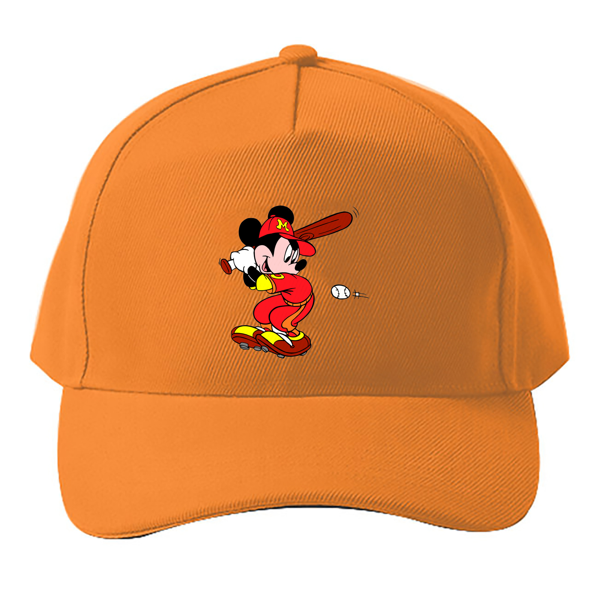 （画像用） ミッキーマウス Mickey Mouse ベースボールキャップ 綿100％ 男女兼用 帽子 スポーツ