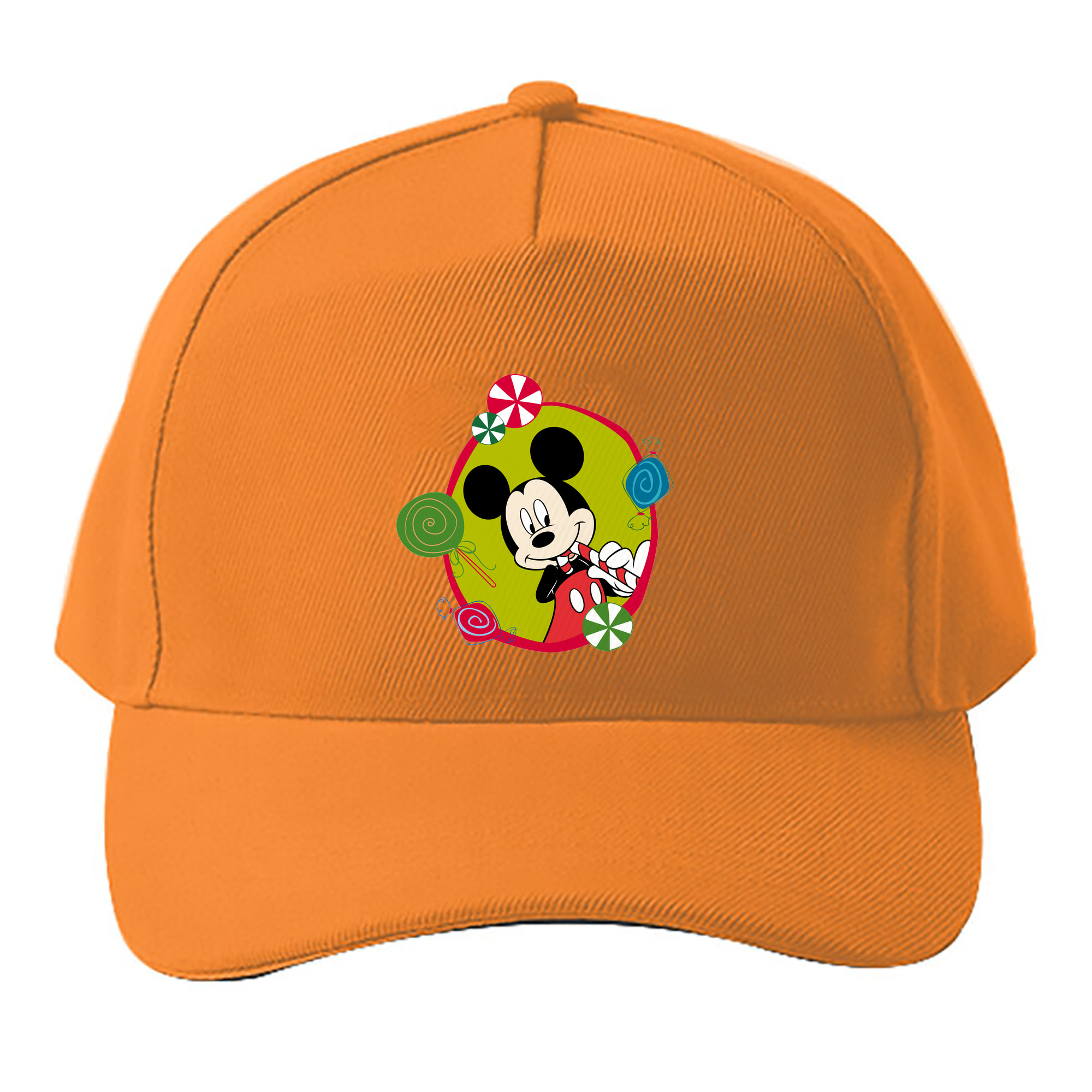 （画像用） ミッキーマウス Mickey Mouse ベースボールキャップ 綿100％ 男女兼用 帽子 スポーツ