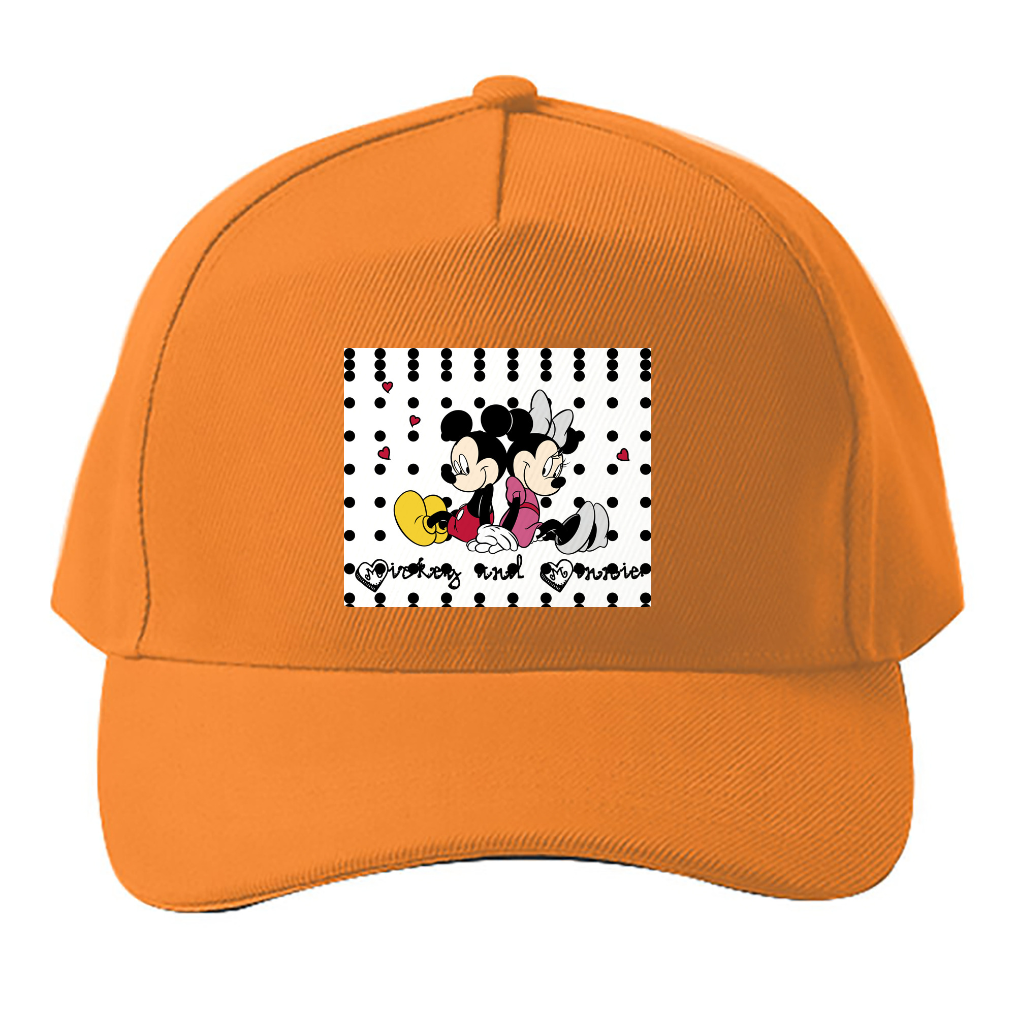（画像用） ミッキーマウス Mickey Mouse ベースボールキャップ 綿100％ 男女兼用 帽子 スポーツ