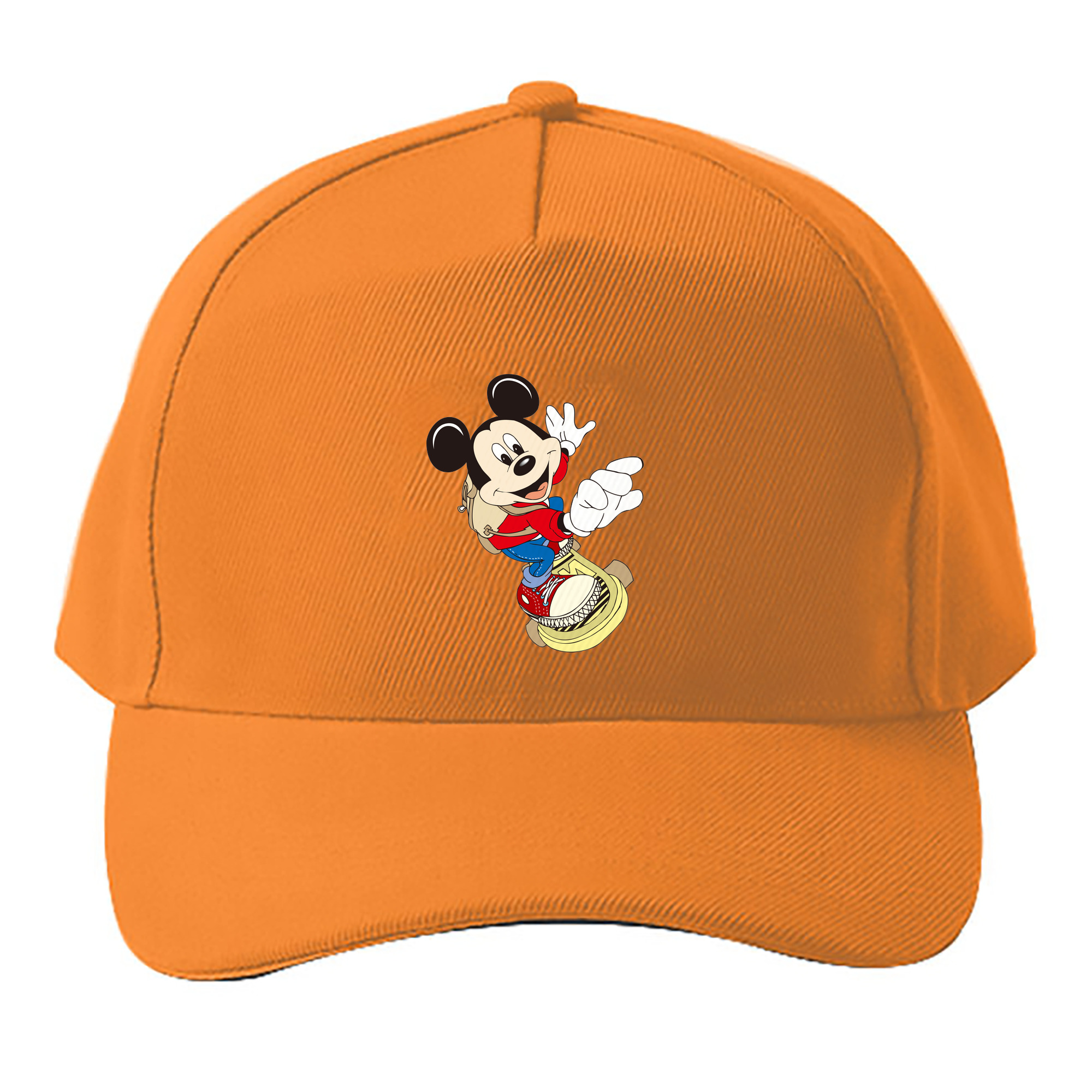 （画像用） ミッキーマウス Mickey Mouse ベースボールキャップ 綿100％ 男女兼用 帽子 スポーツ