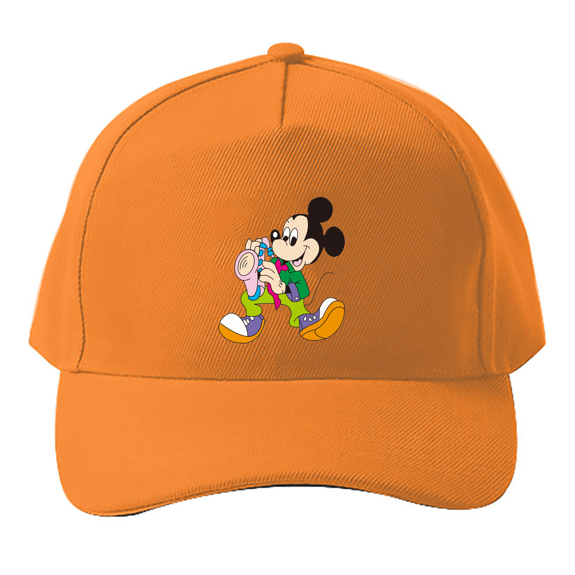 （画像用） ミッキーマウス Mickey Mouse ベースボールキャップ 綿100％ 男女兼用 帽子 スポーツ