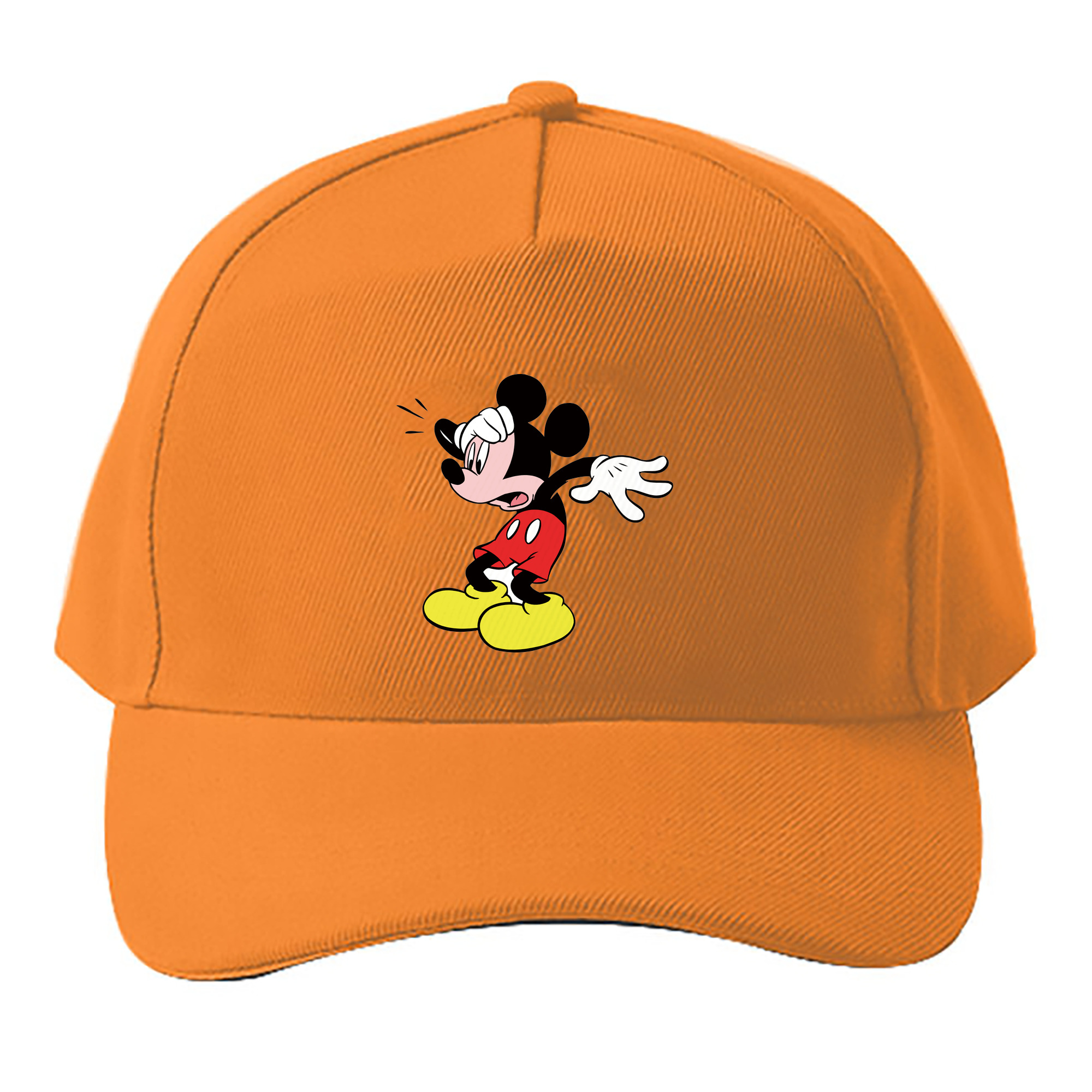 （画像用） ミッキーマウス Mickey Mouse ベースボールキャップ 綿100％ 男女兼用 帽子 スポーツ