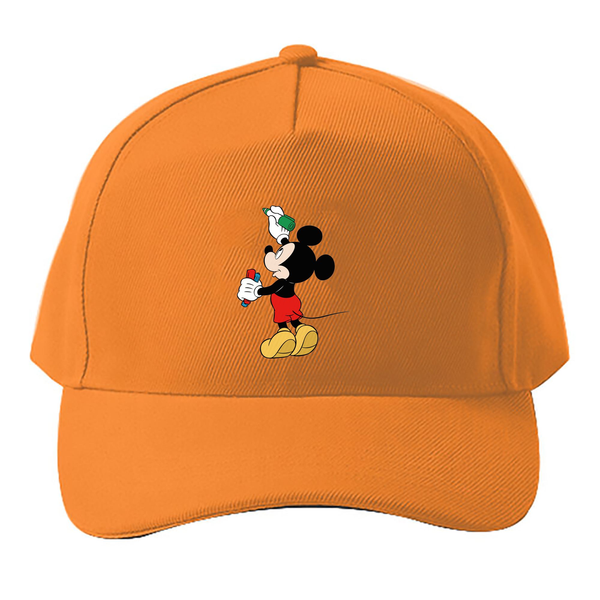 （画像用） ミッキーマウス Mickey Mouse ベースボールキャップ 綿100％ 男女兼用 帽子 スポーツ