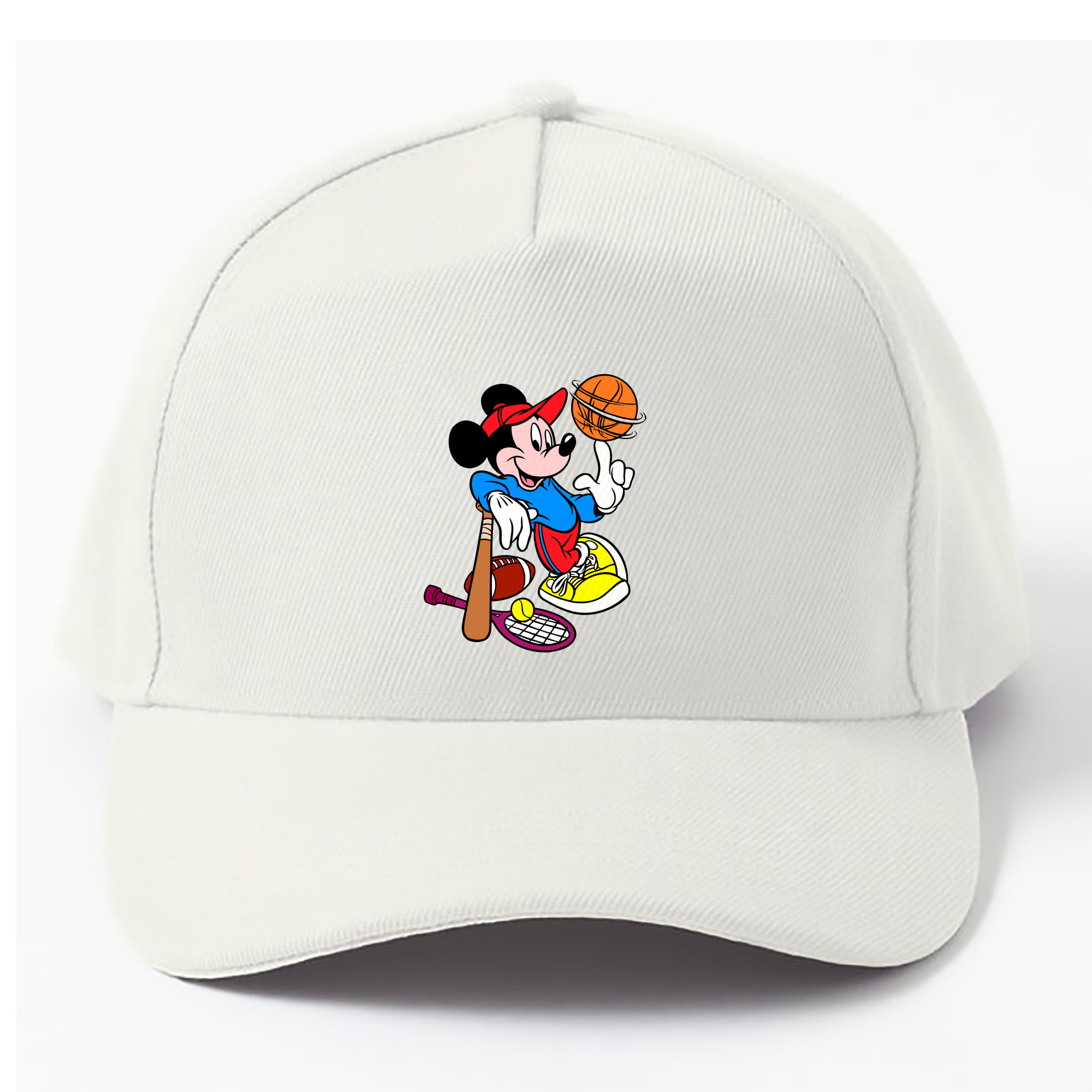 （画像用） ミッキーマウス Mickey Mouse ベースボールキャップ 綿100％ 男女兼用 帽子 スポーツ