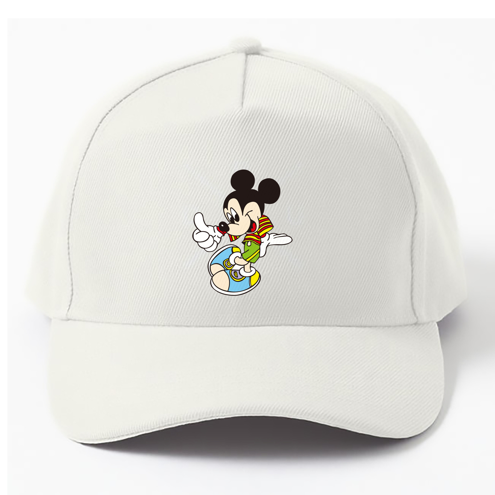 （画像用） ミッキーマウス Mickey Mouse ベースボールキャップ 綿100％ 男女兼用 帽子 スポーツ