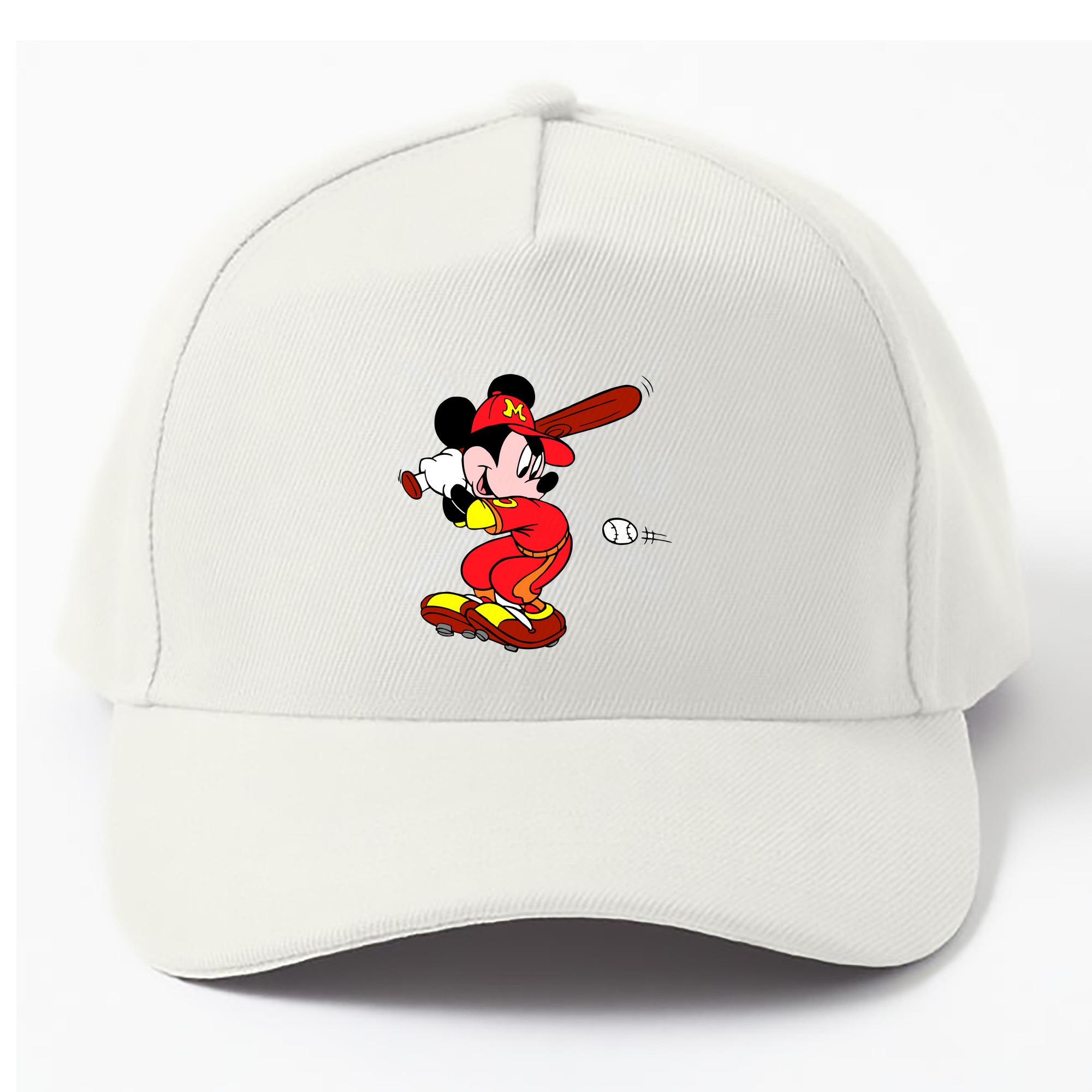 （画像用） ミッキーマウス Mickey Mouse ベースボールキャップ 綿100％ 男女兼用 帽子 スポーツ