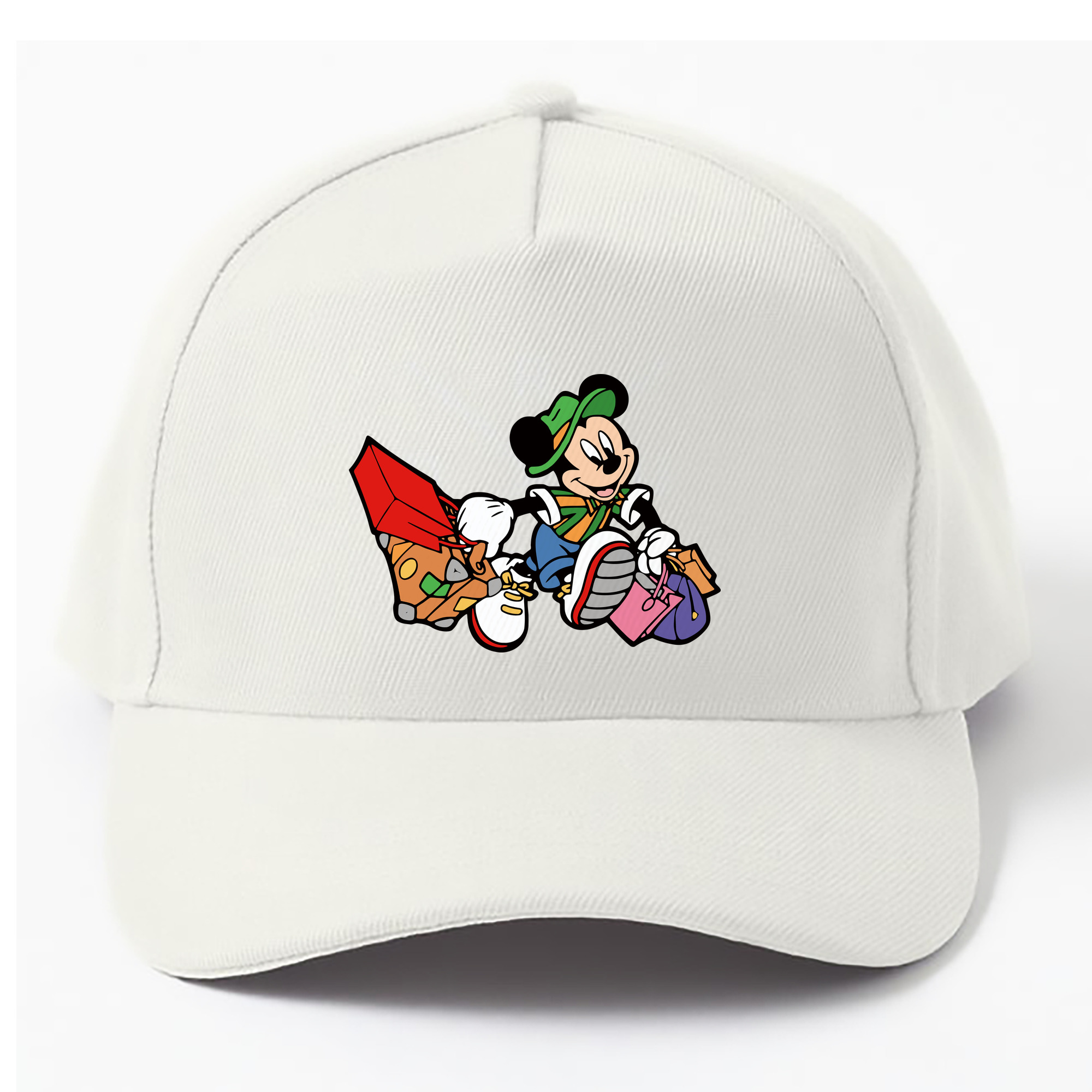 （画像用） ミッキーマウス Mickey Mouse ベースボールキャップ 綿100％ 男女兼用 帽子 スポーツ