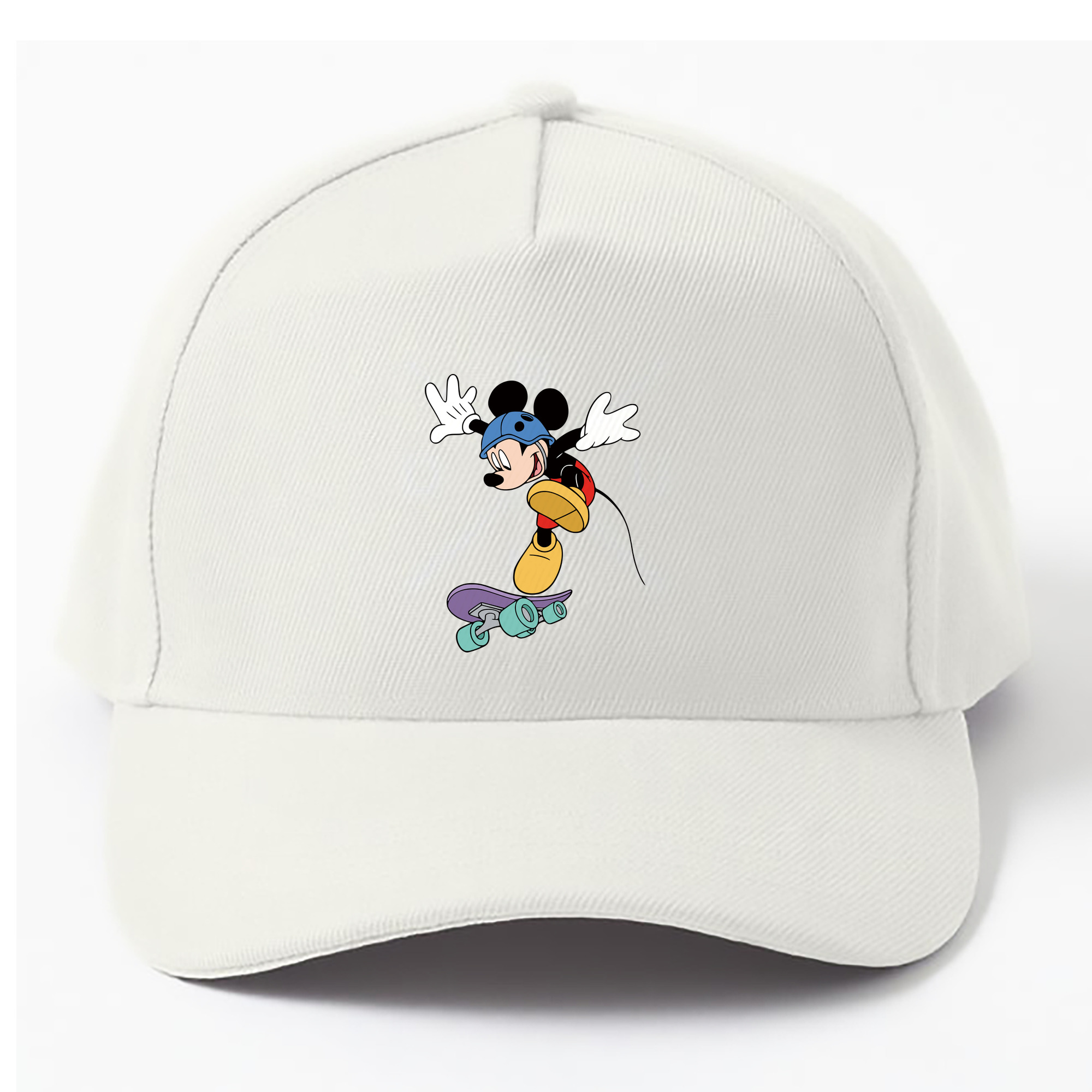 （画像用） ミッキーマウス Mickey Mouse ベースボールキャップ 綿100％ 男女兼用 帽子 スポーツ