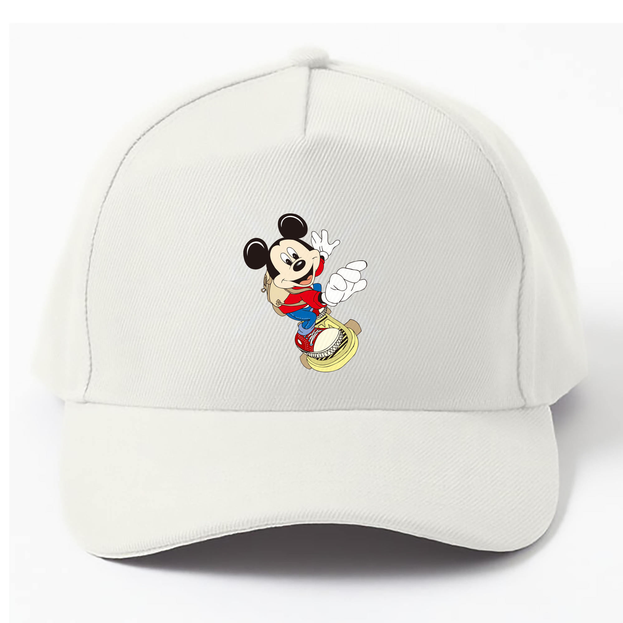 （画像用） ミッキーマウス Mickey Mouse ベースボールキャップ 綿100％ 男女兼用 帽子 スポーツ