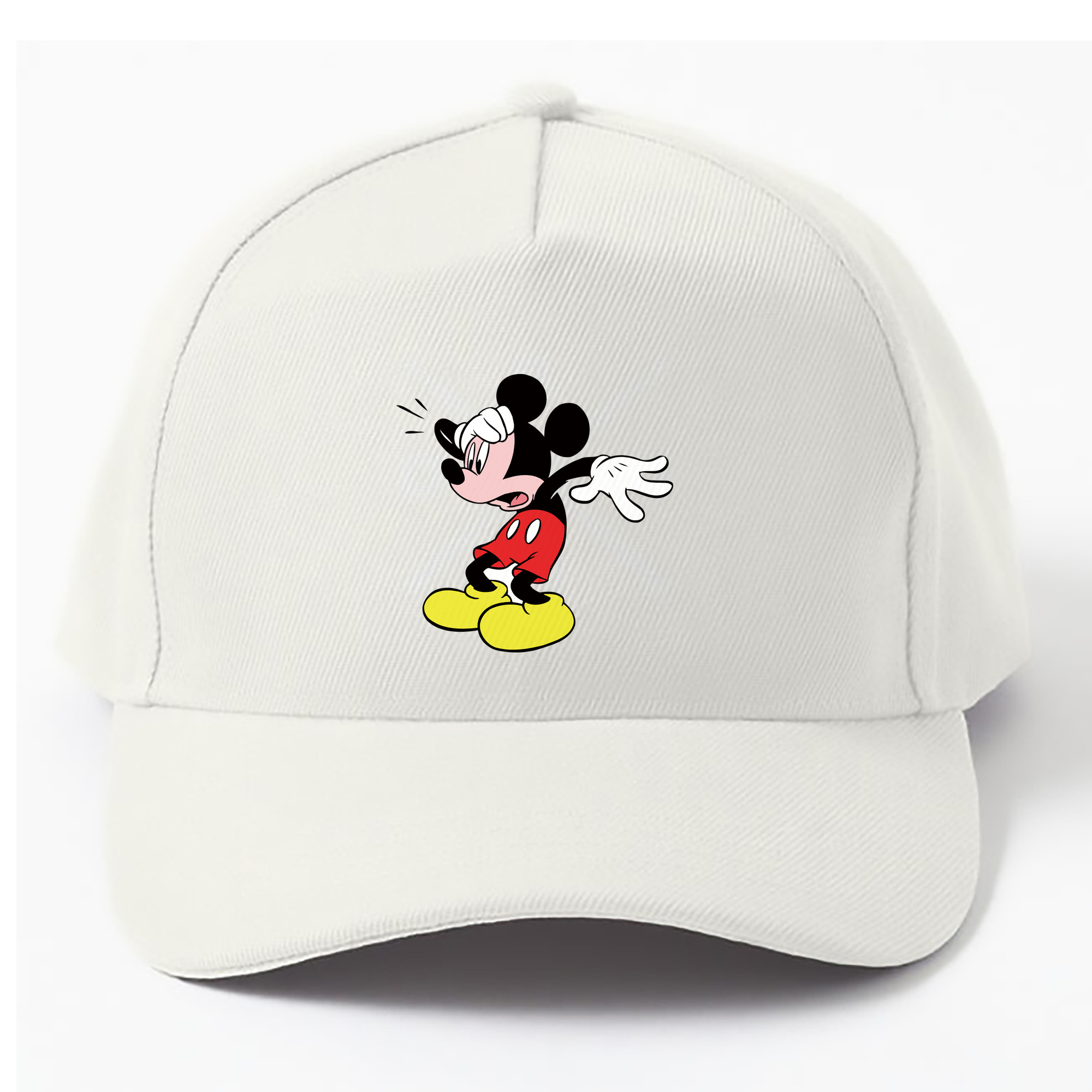 （画像用） ミッキーマウス Mickey Mouse ベースボールキャップ 綿100％ 男女兼用 帽子 スポーツ