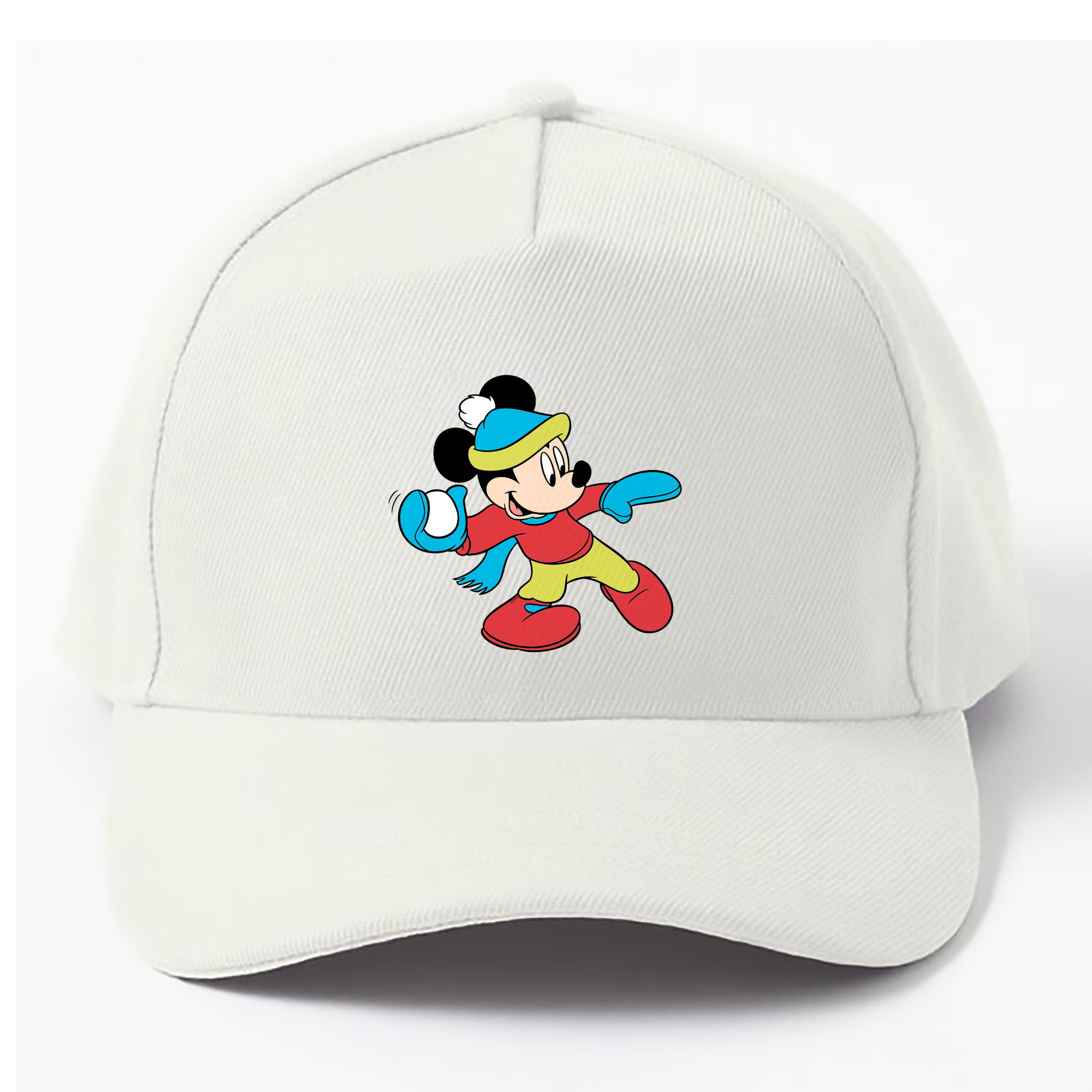 （画像用） ミッキーマウス Mickey Mouse ベースボールキャップ 綿100％ 男女兼用 帽子 スポーツ