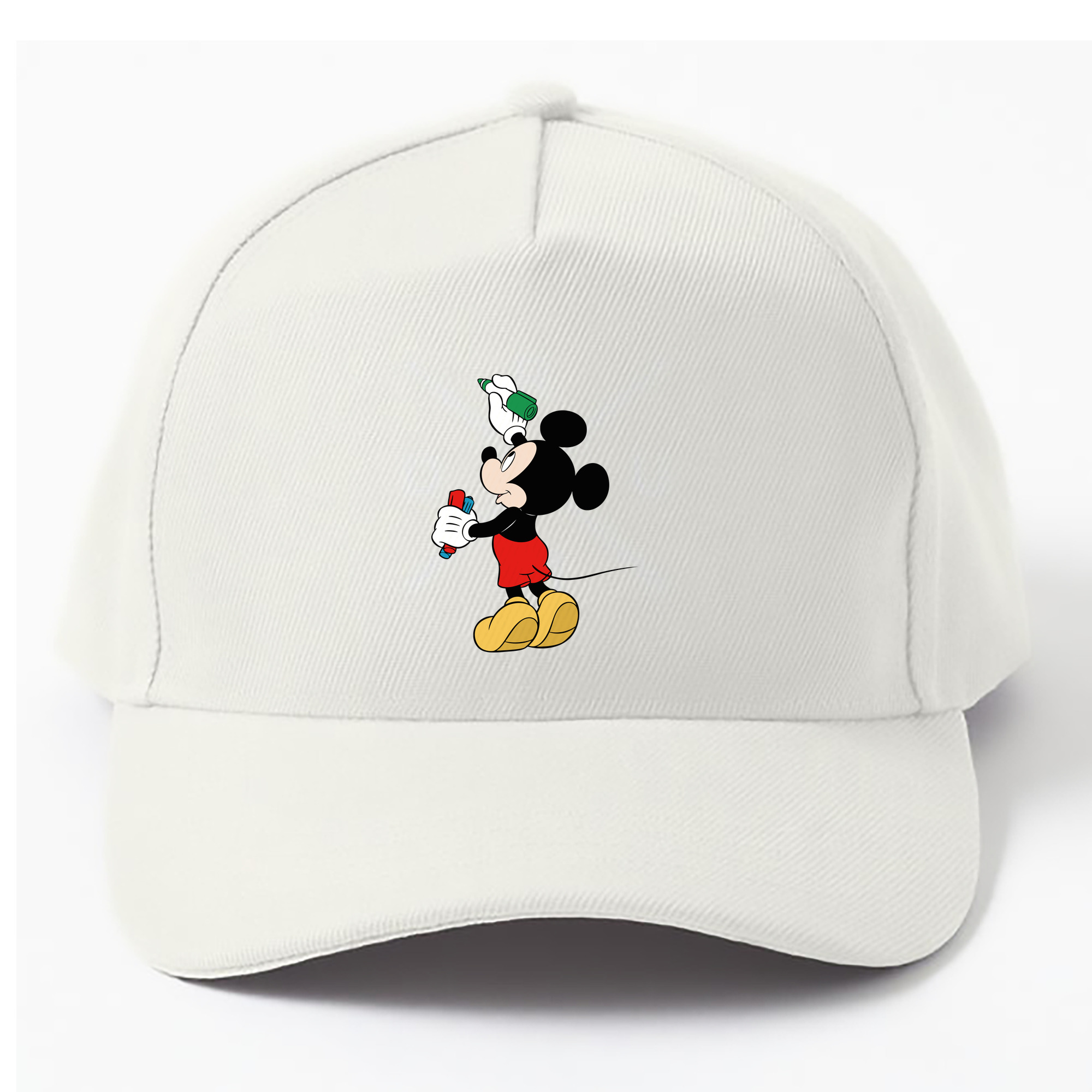 （画像用） ミッキーマウス Mickey Mouse ベースボールキャップ 綿100％ 男女兼用 帽子 スポーツ